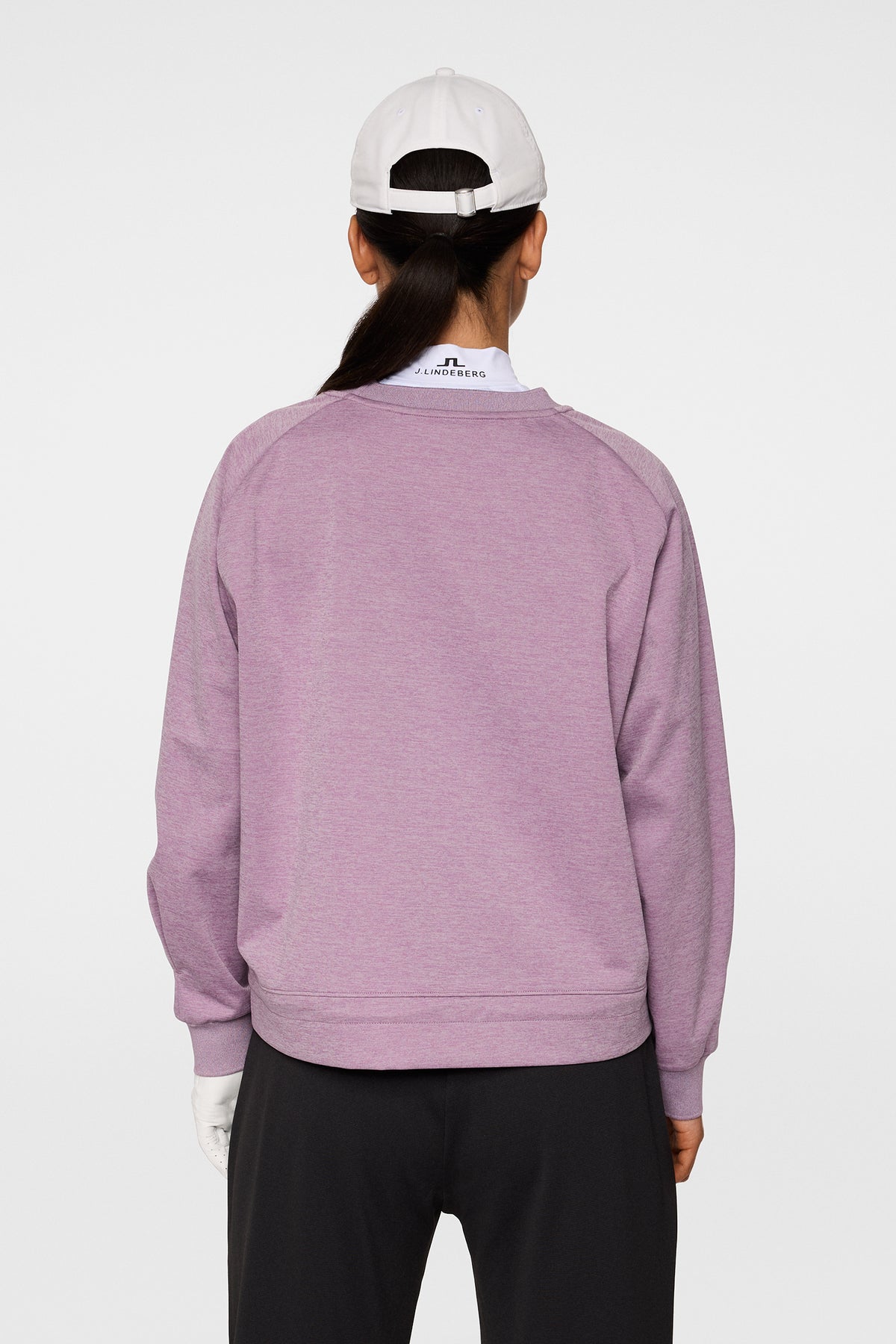 Lucy Windblock Sweatshirt in Very Grape Melange by J.Lindeberg