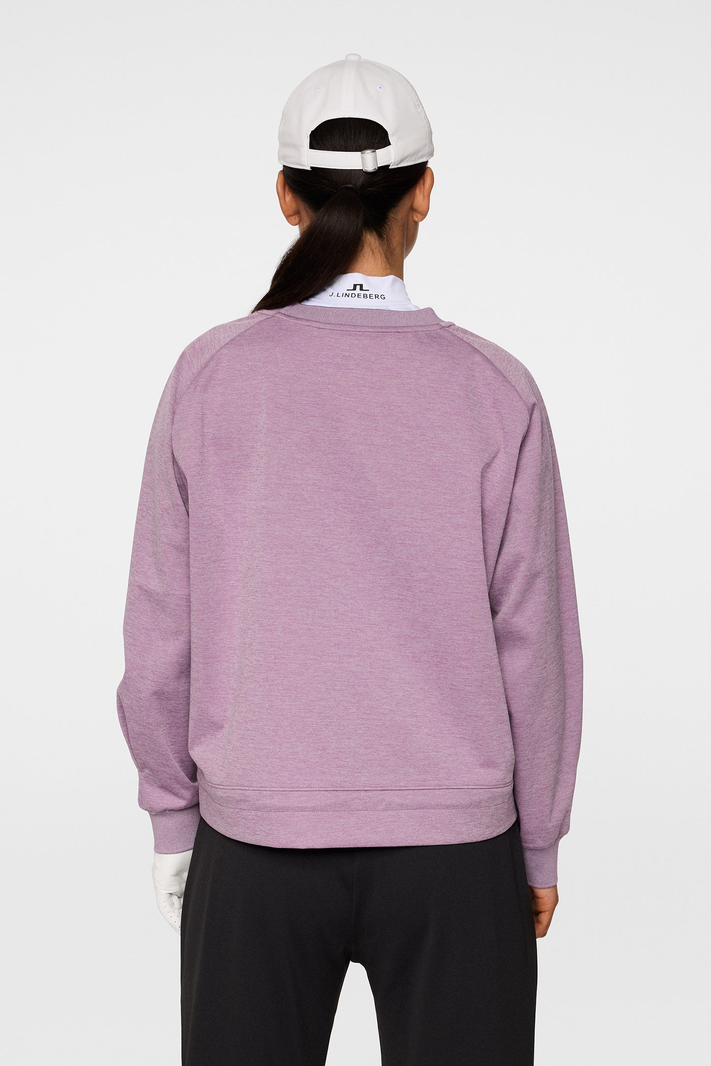 Lucy Windblock Sweatshirt in Very Grape Melange by J.Lindeberg