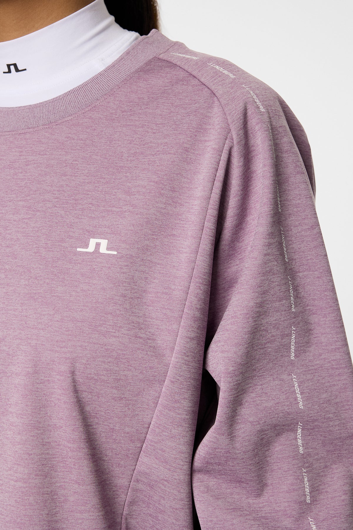 Lucy Windblock Sweatshirt in Very Grape Melange by J.Lindeberg
