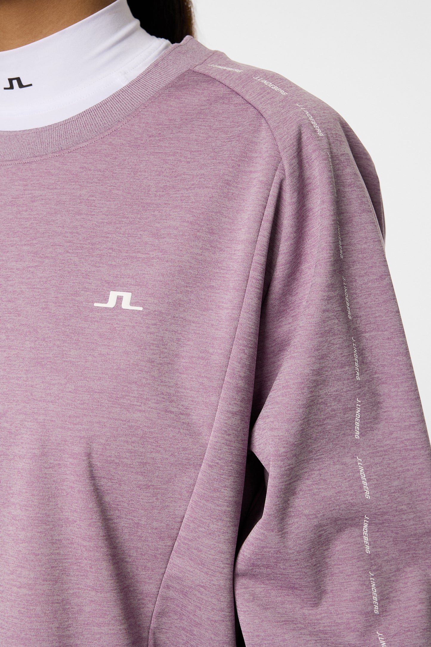 Lucy Windblock Sweatshirt in Very Grape Melange by J.Lindeberg