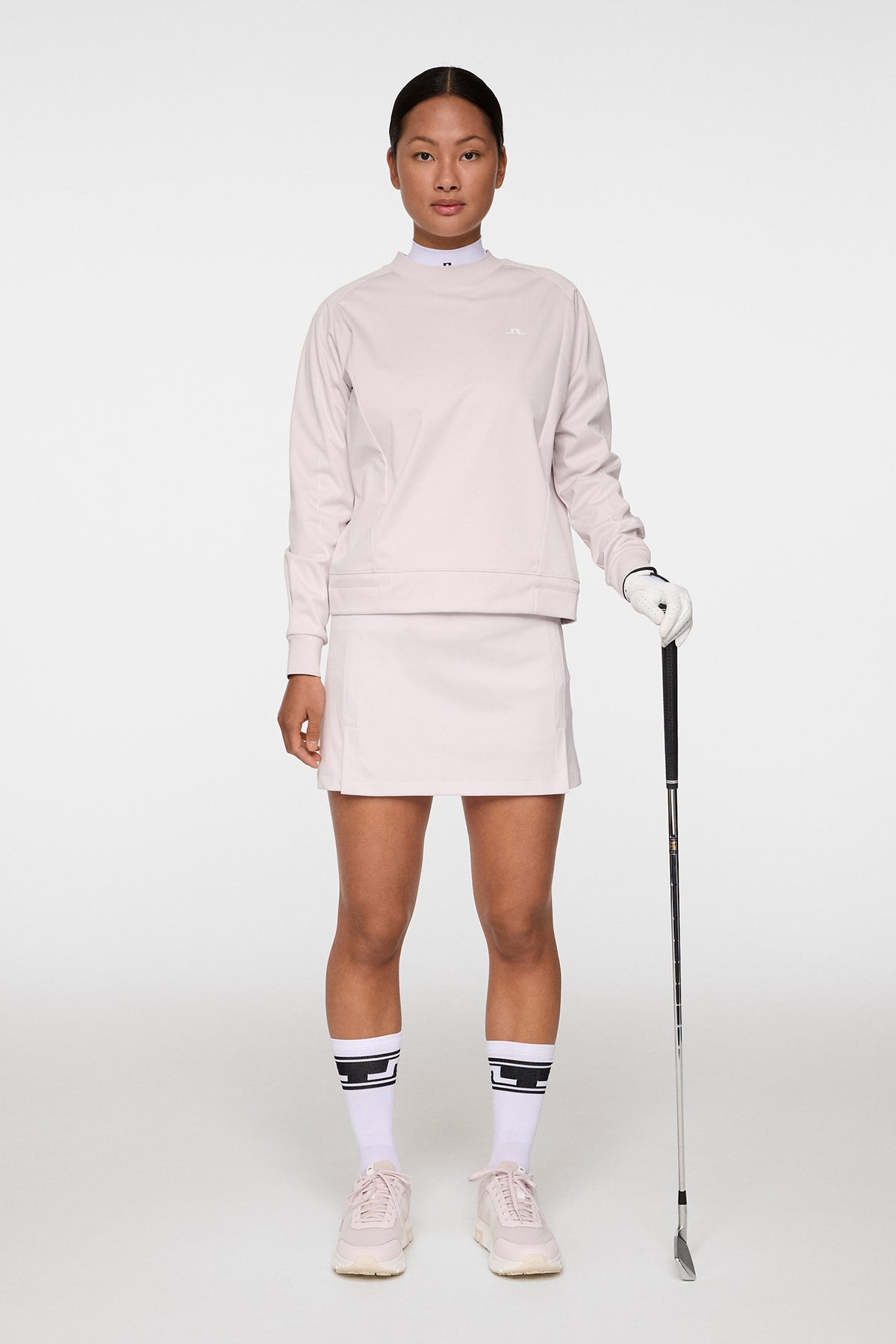 Lucy Windblock Sweatshirt in Grey Lilac by J.Lindeberg