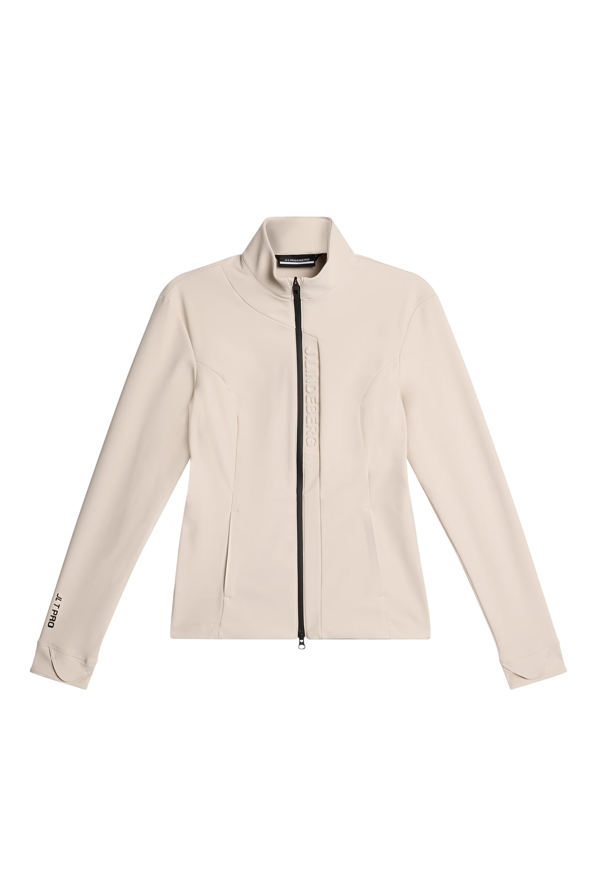 Taylor Zip Mid Layer in Moonbeam by J.Lindeberg