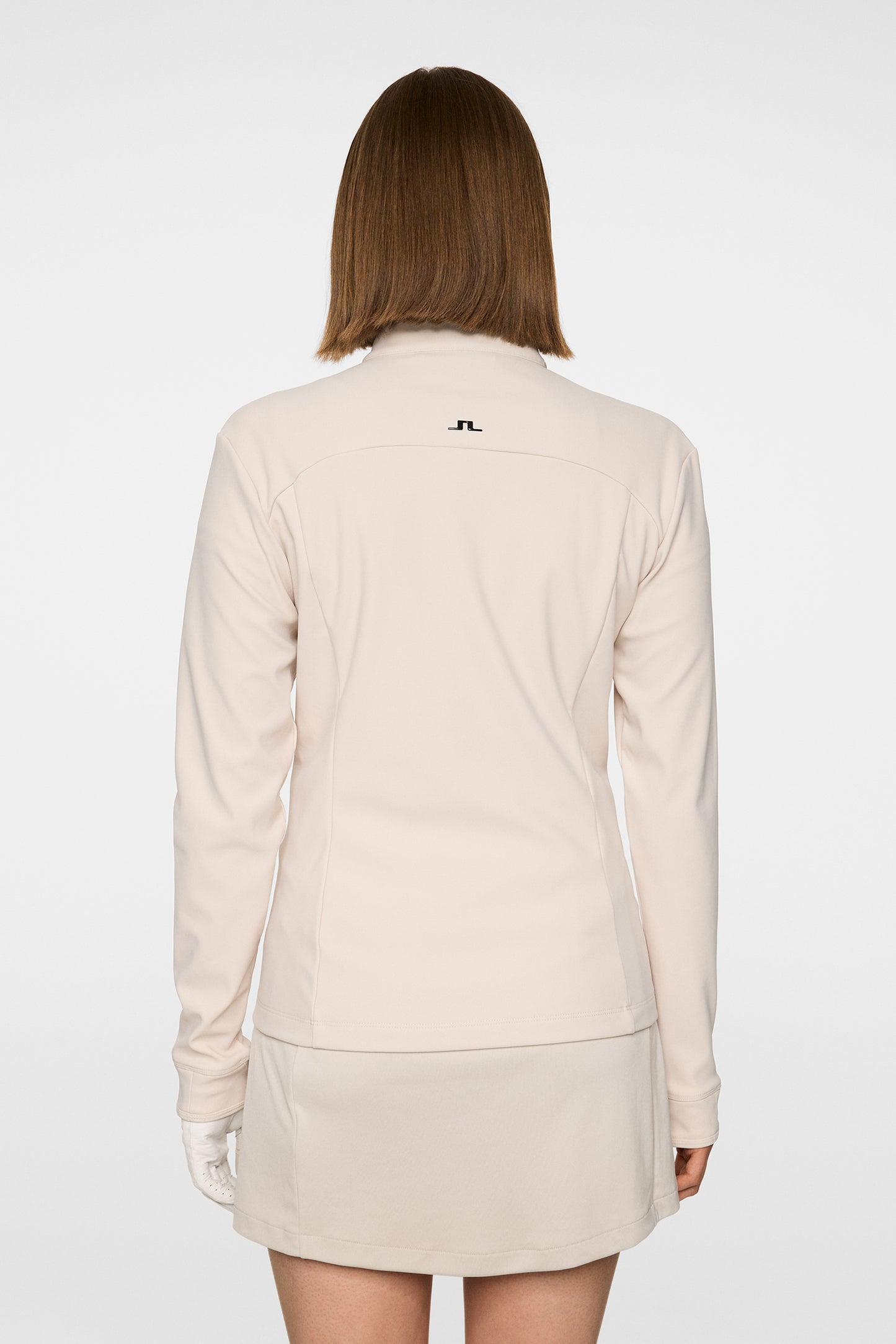 Taylor Zip Mid Layer in Moonbeam by J.Lindeberg