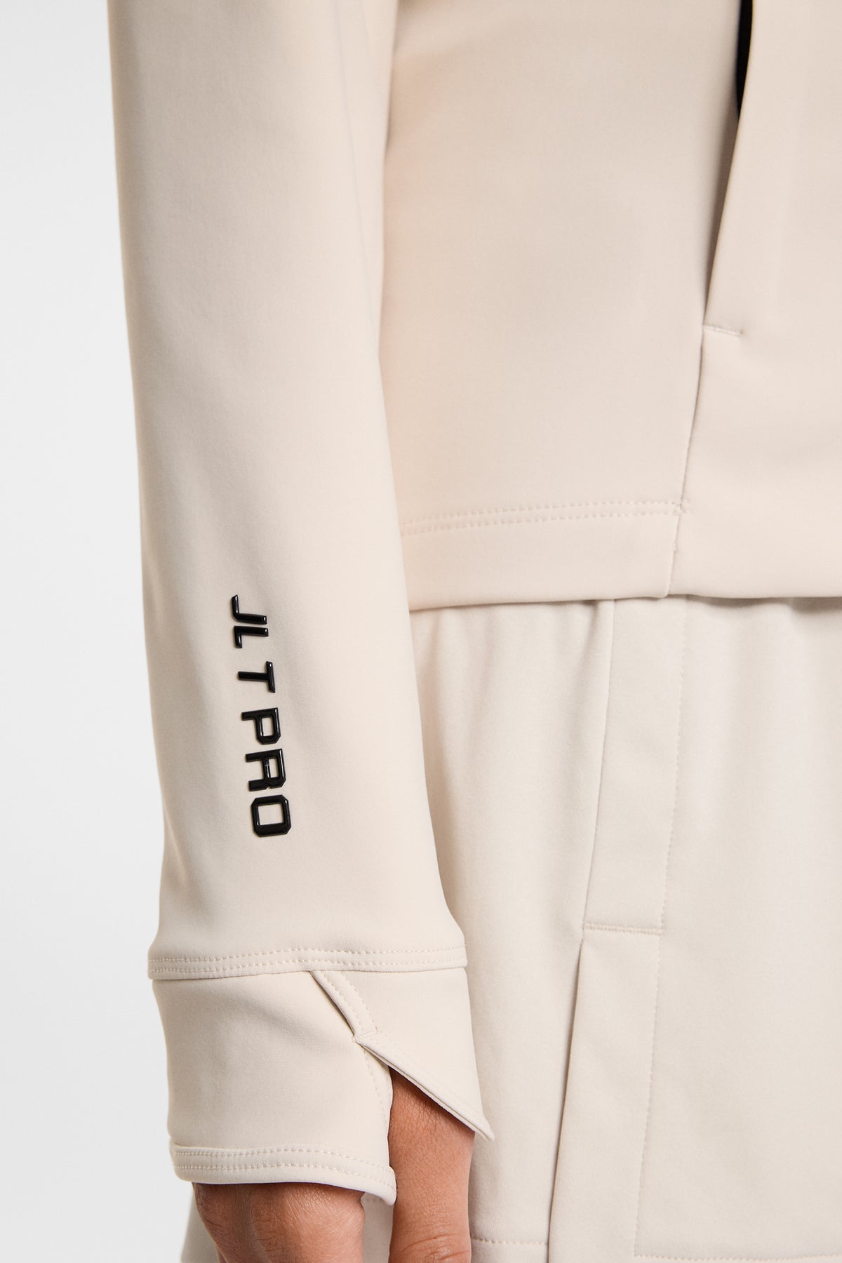 Taylor Zip Mid Layer in Moonbeam by J.Lindeberg