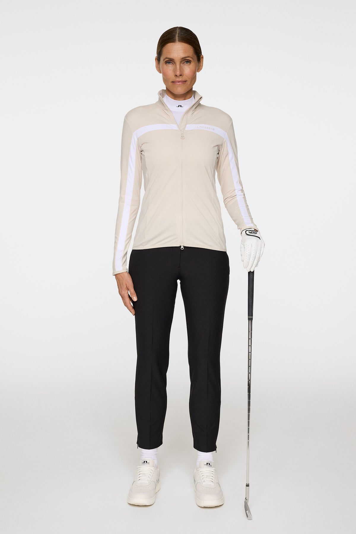 Seasonal Janice Mid Layer in Moonbeam by J.Lindeberg