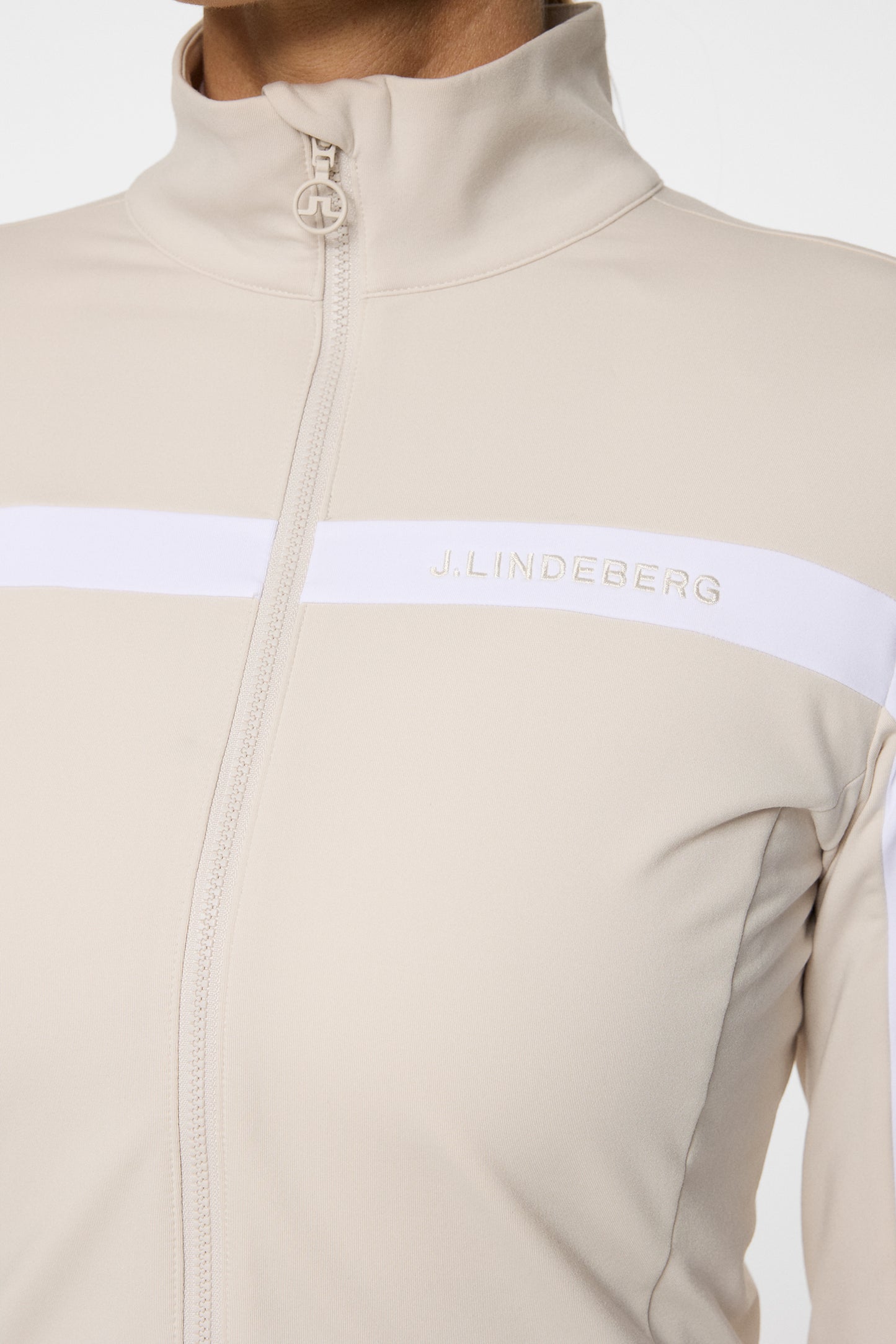 Seasonal Janice Mid Layer in Moonbeam by J.Lindeberg