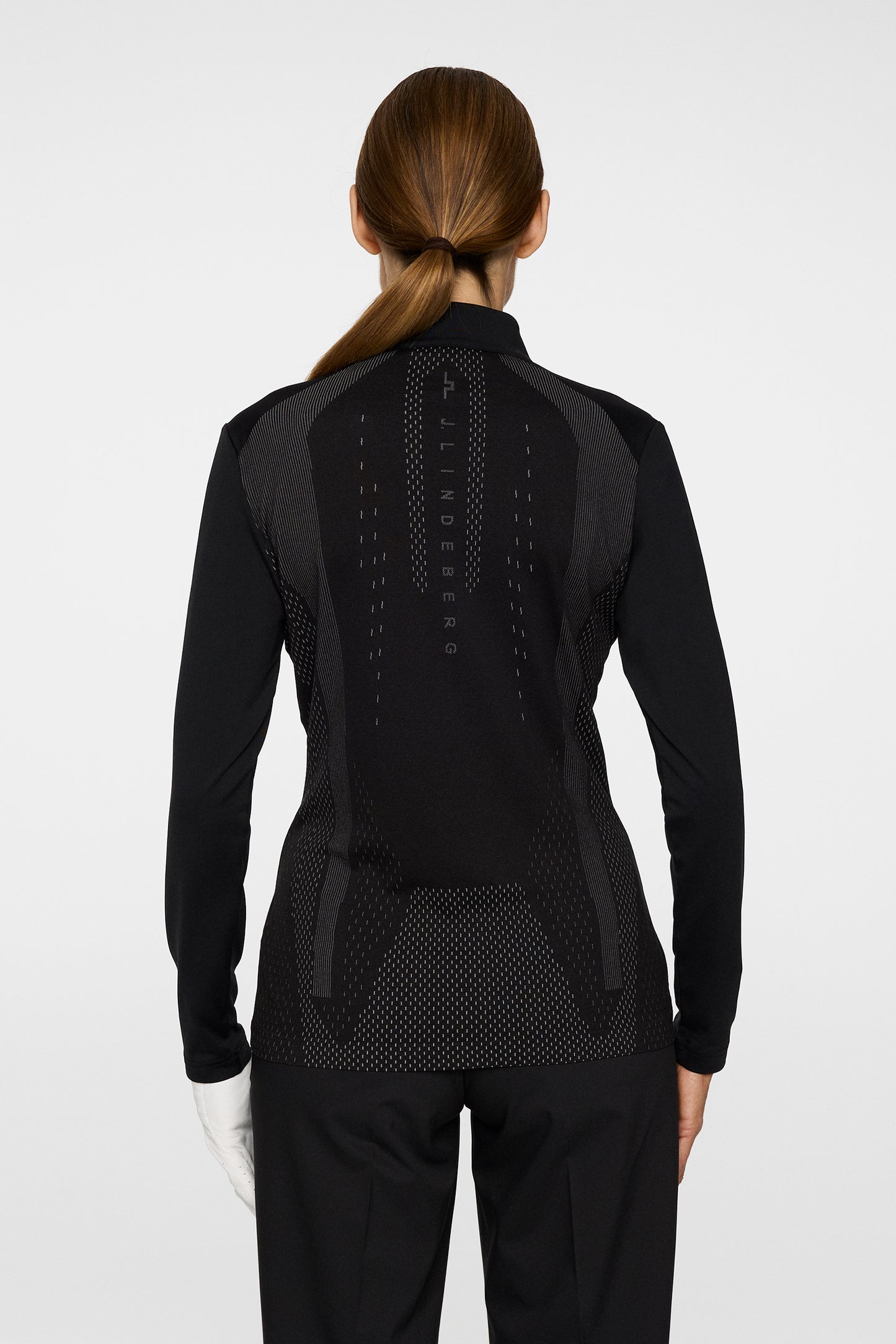 Sonja Tech Mid Layer in Black by J.Lindeberg