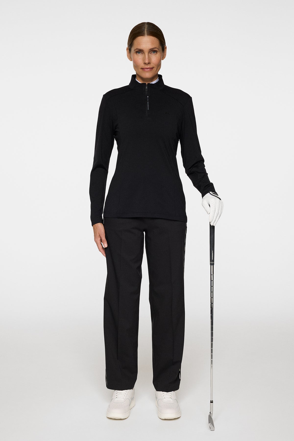 Sonja Tech Mid Layer in Black by J.Lindeberg