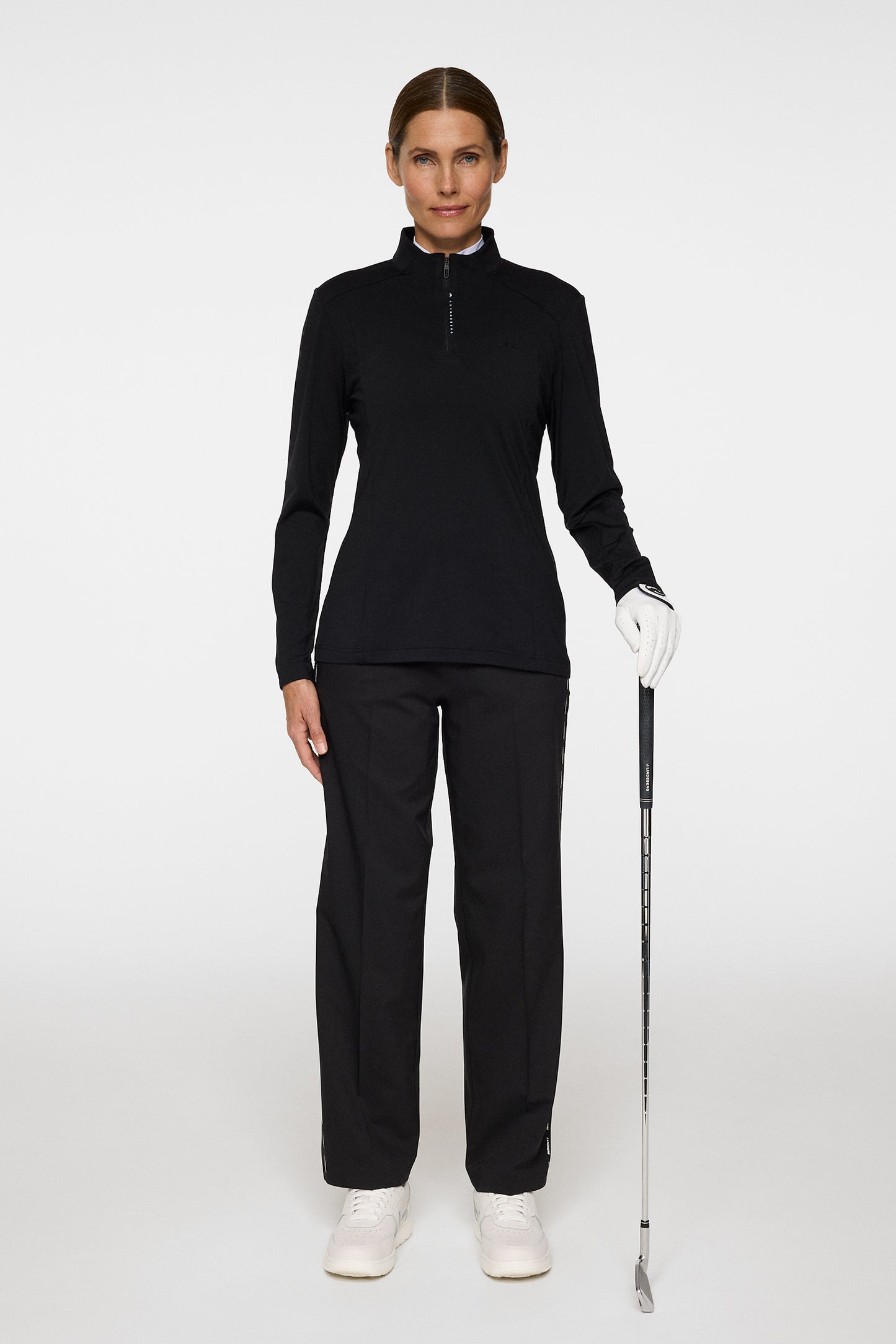 Sonja Tech Mid Layer in Black by J.Lindeberg