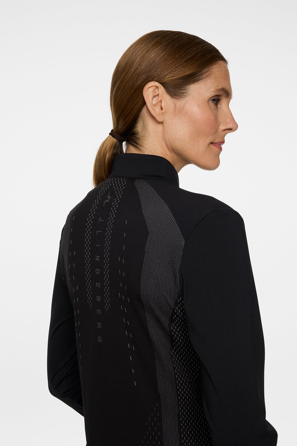 Sonja Tech Mid Layer in Black by J.Lindeberg