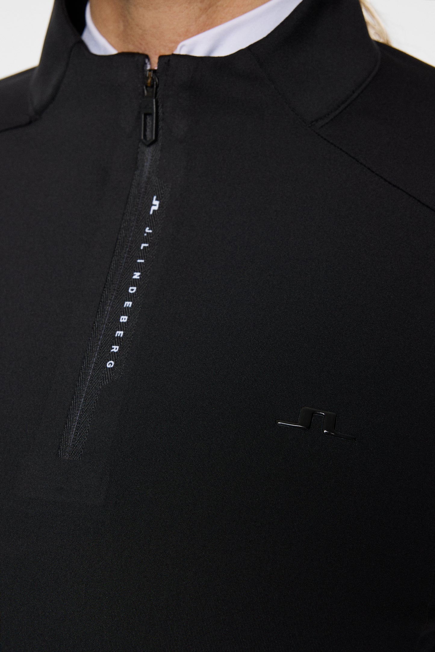Sonja Tech Mid Layer in Black by J.Lindeberg