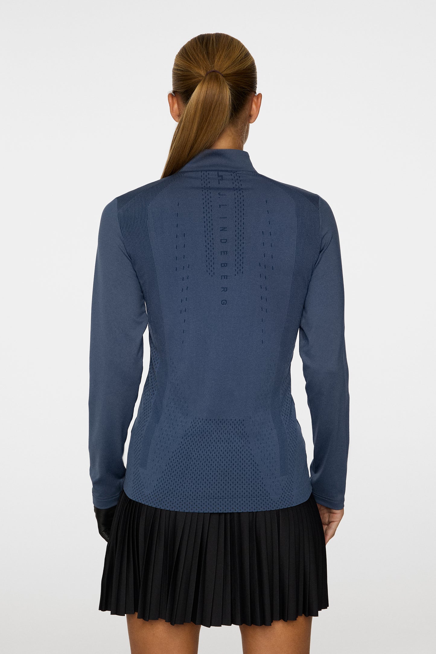 Sonja Tech Mid Layer in Vintage Indigo by J.Lindeberg