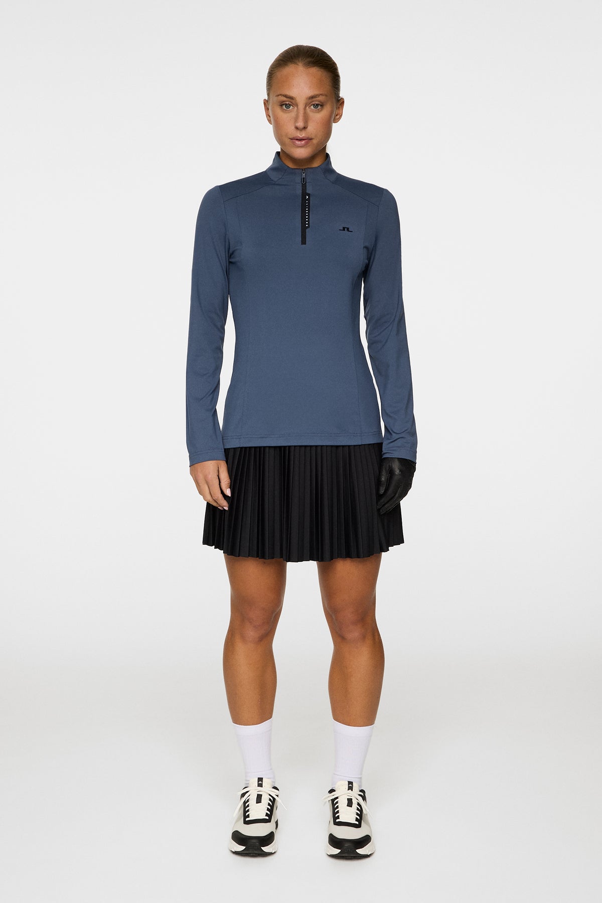 Sonja Tech Mid Layer in Vintage Indigo by J.Lindeberg