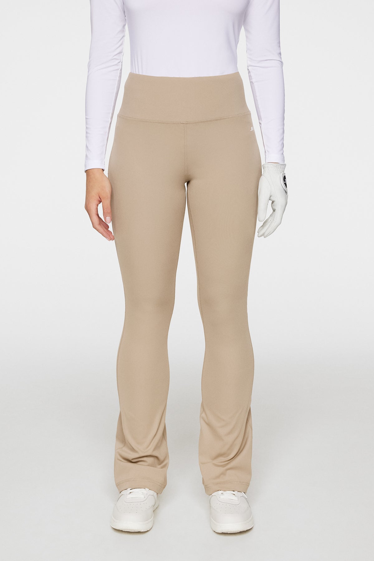 Fiona Flared Leggings in Vintage Khaki by J.Lindeberg