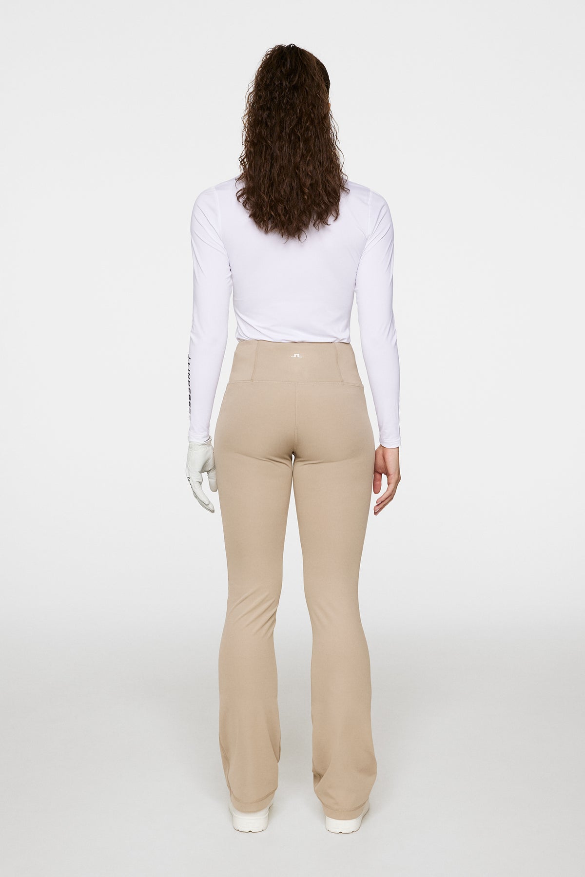 Fiona Flared Leggings in Vintage Khaki by J.Lindeberg