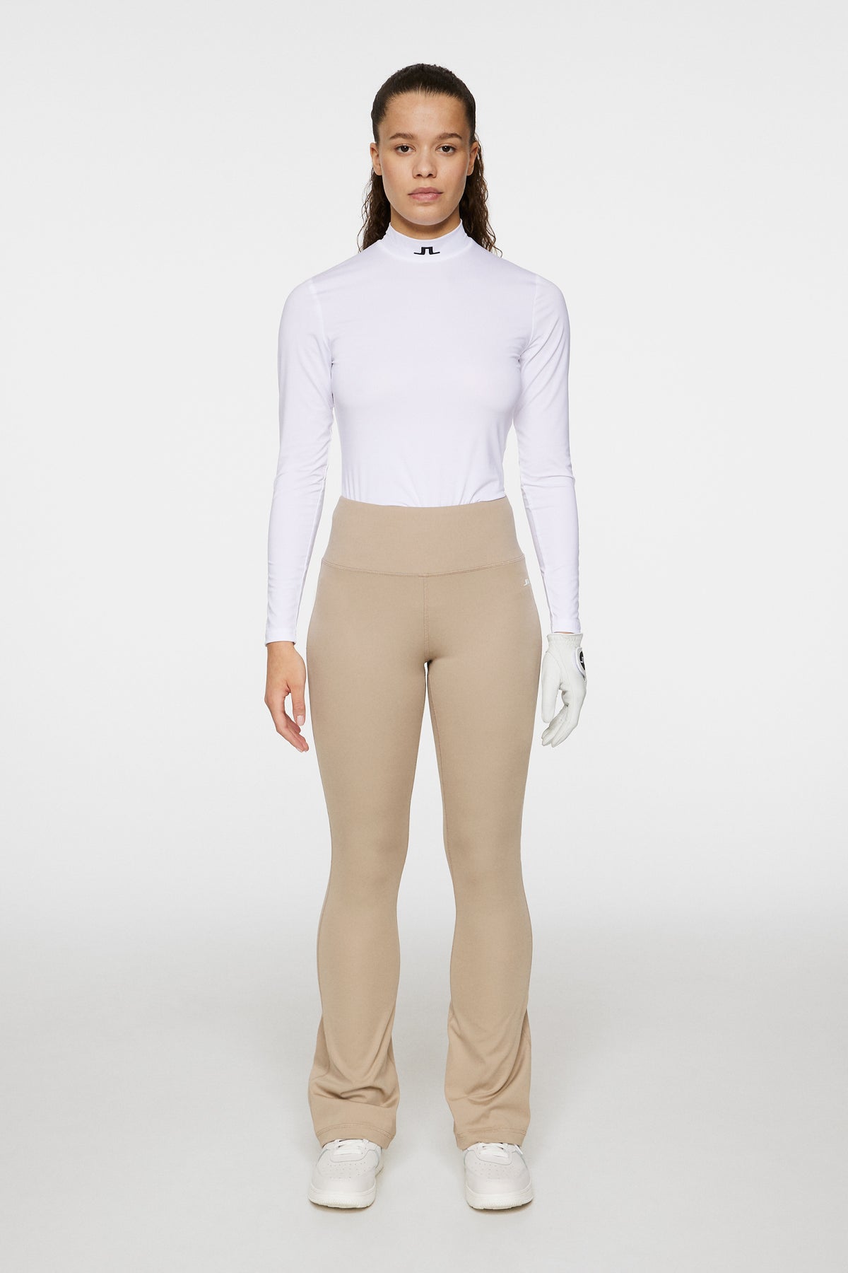 Fiona Flared Leggings in Vintage Khaki by J.Lindeberg