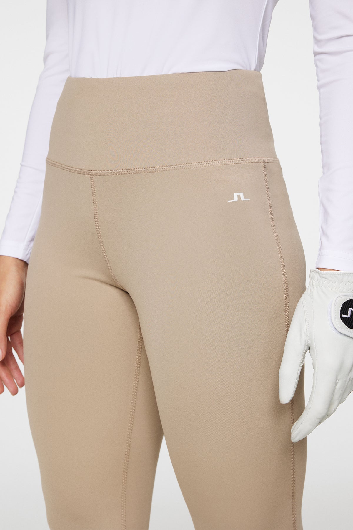 Fiona Flared Leggings in Vintage Khaki by J.Lindeberg