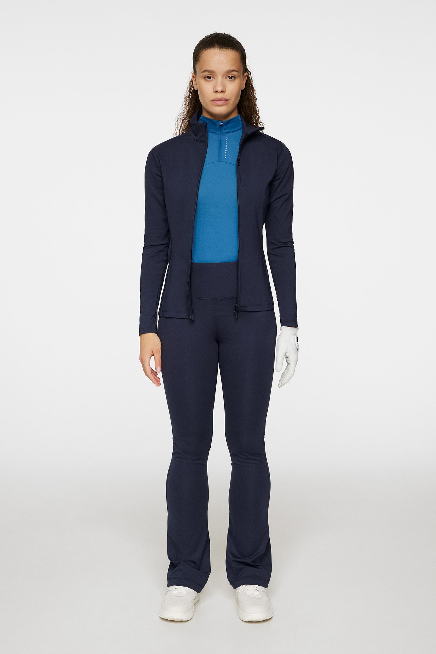 Mel Zip Mid Layer in JL Navy by J.Lindeberg