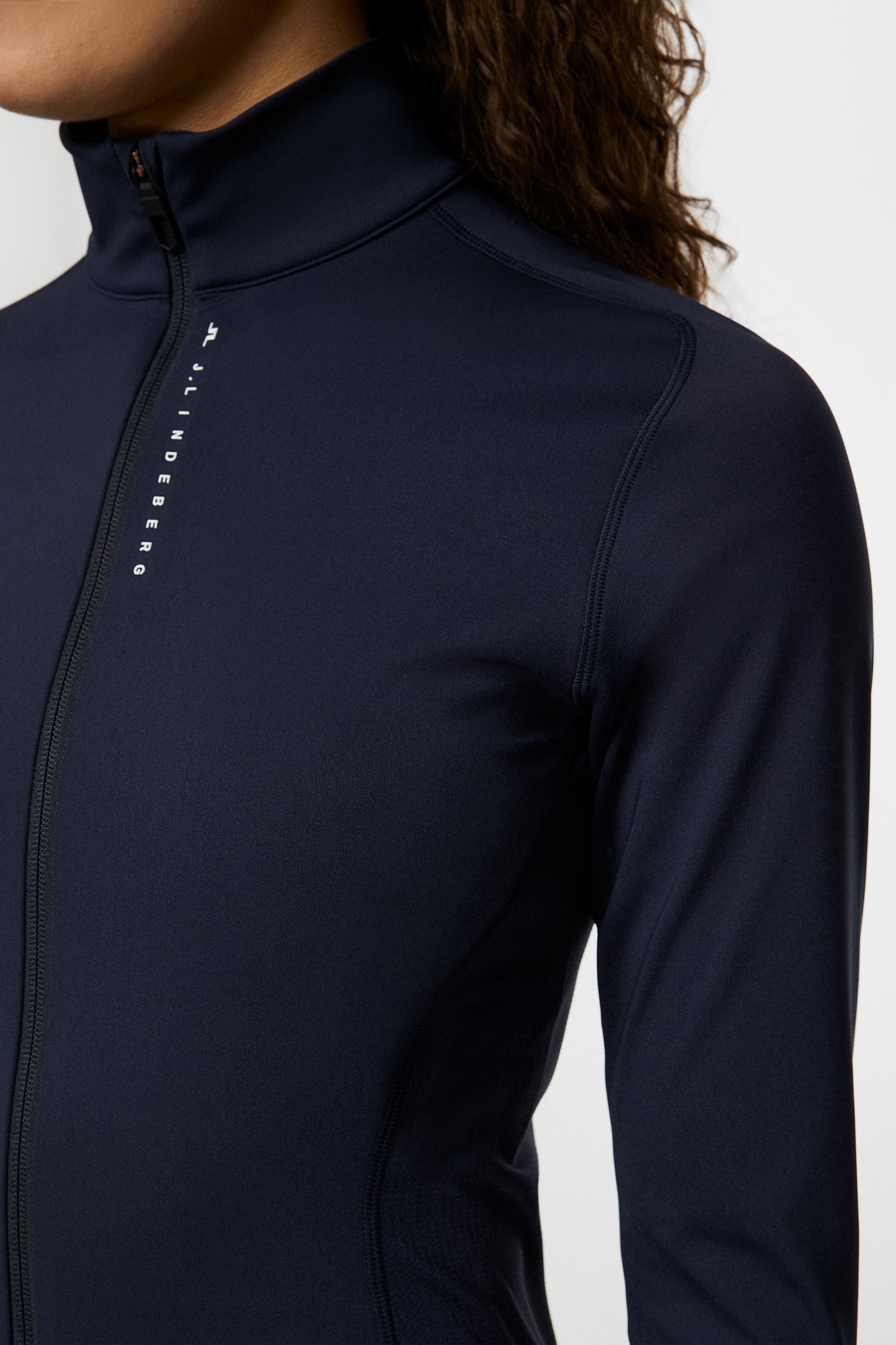 Mel Zip Mid Layer in JL Navy by J.Lindeberg
