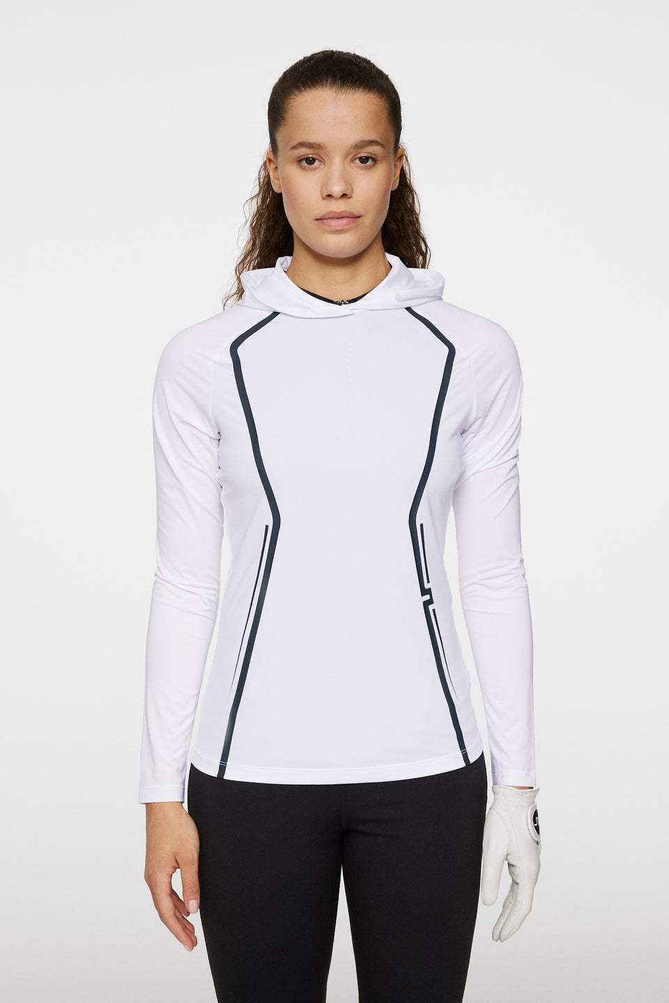 Lina Hood Mid Layer / White