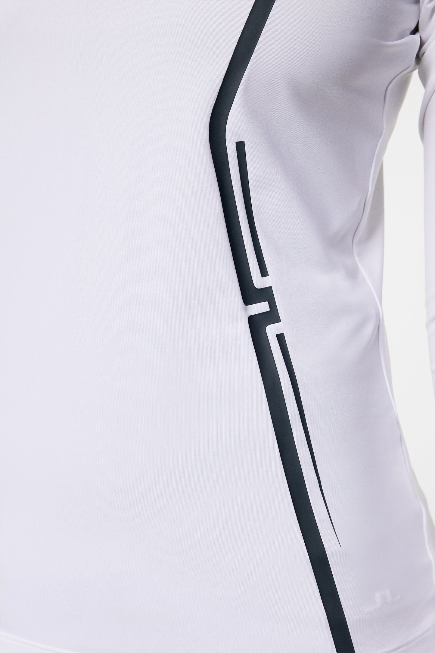 Lina Hood Mid Layer in White by J.Lindeberg