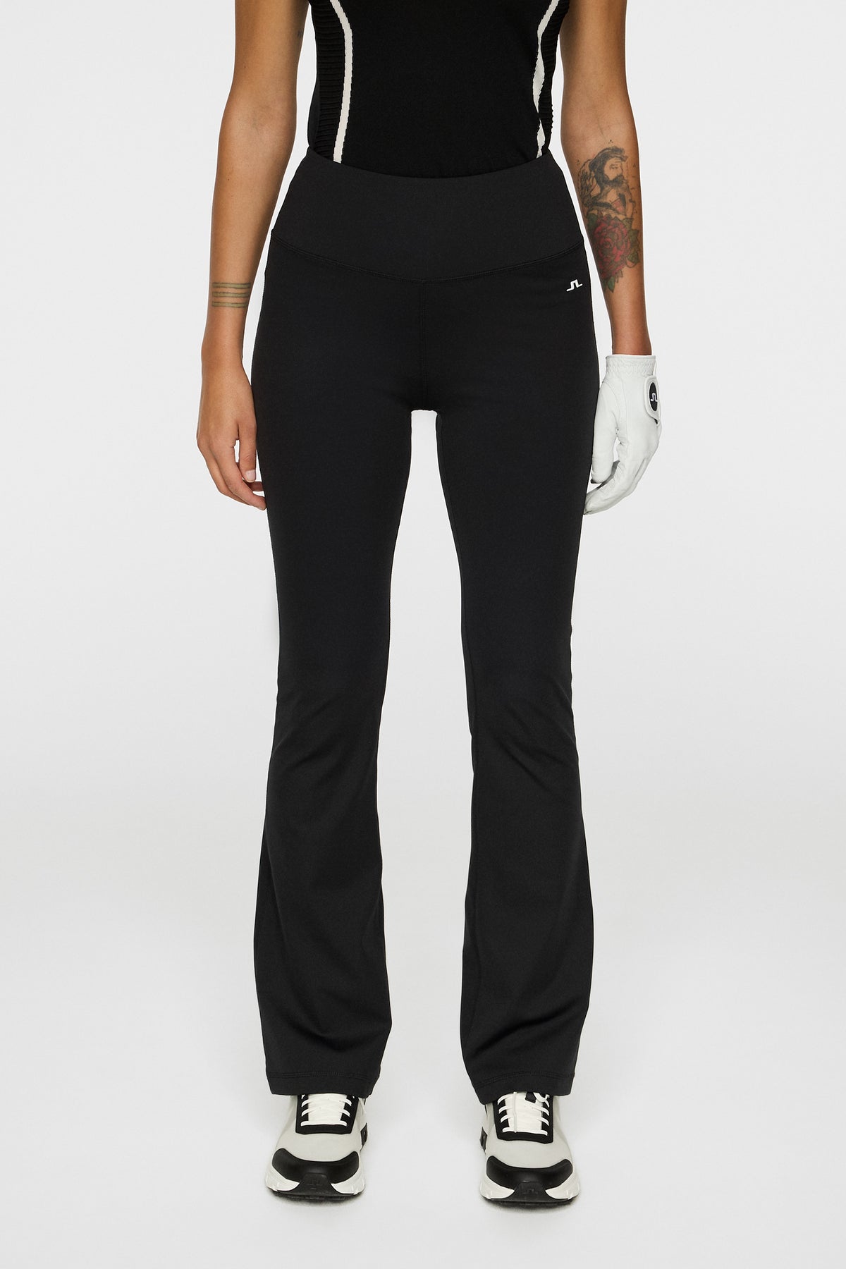 Fiona Flared Leggings in Black by J.Lindeberg