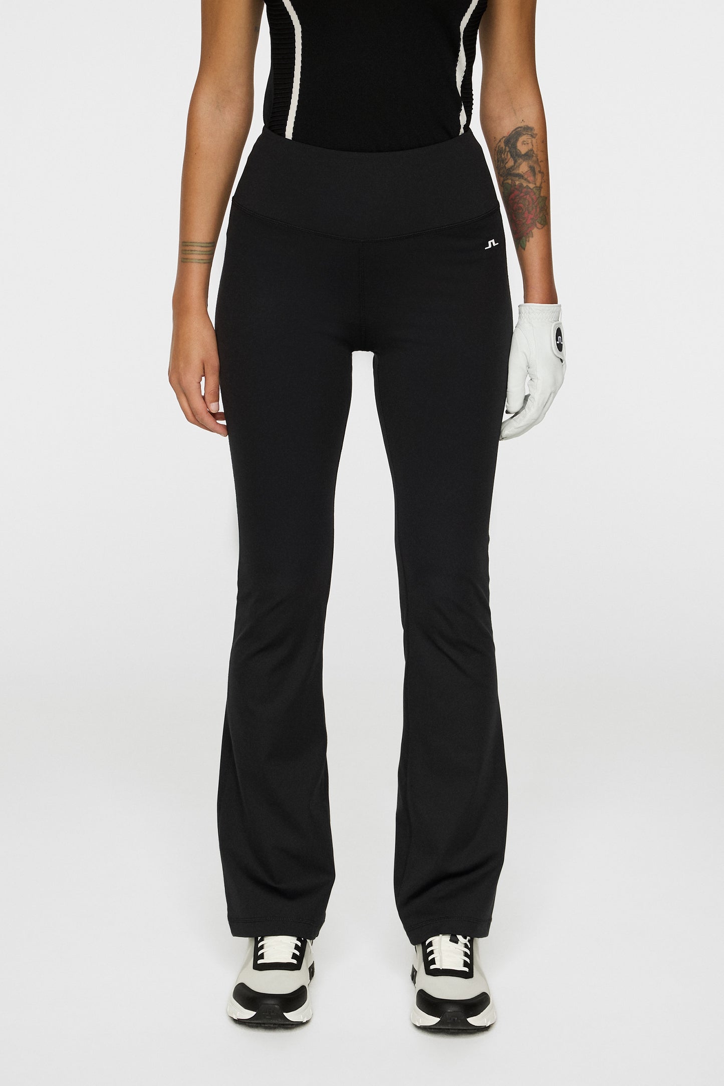 Fiona Flared Leggings in Black by J.Lindeberg