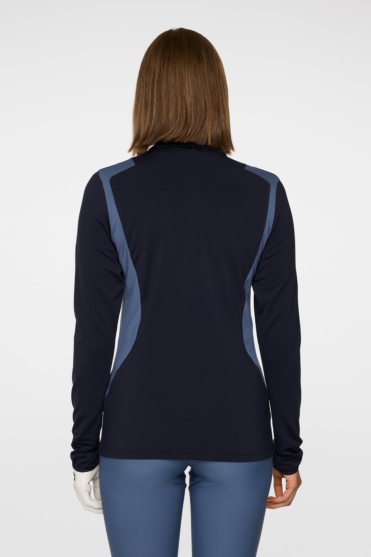 Mae Quarter Zip Mid Layer in JL Navy by J.Lindeberg