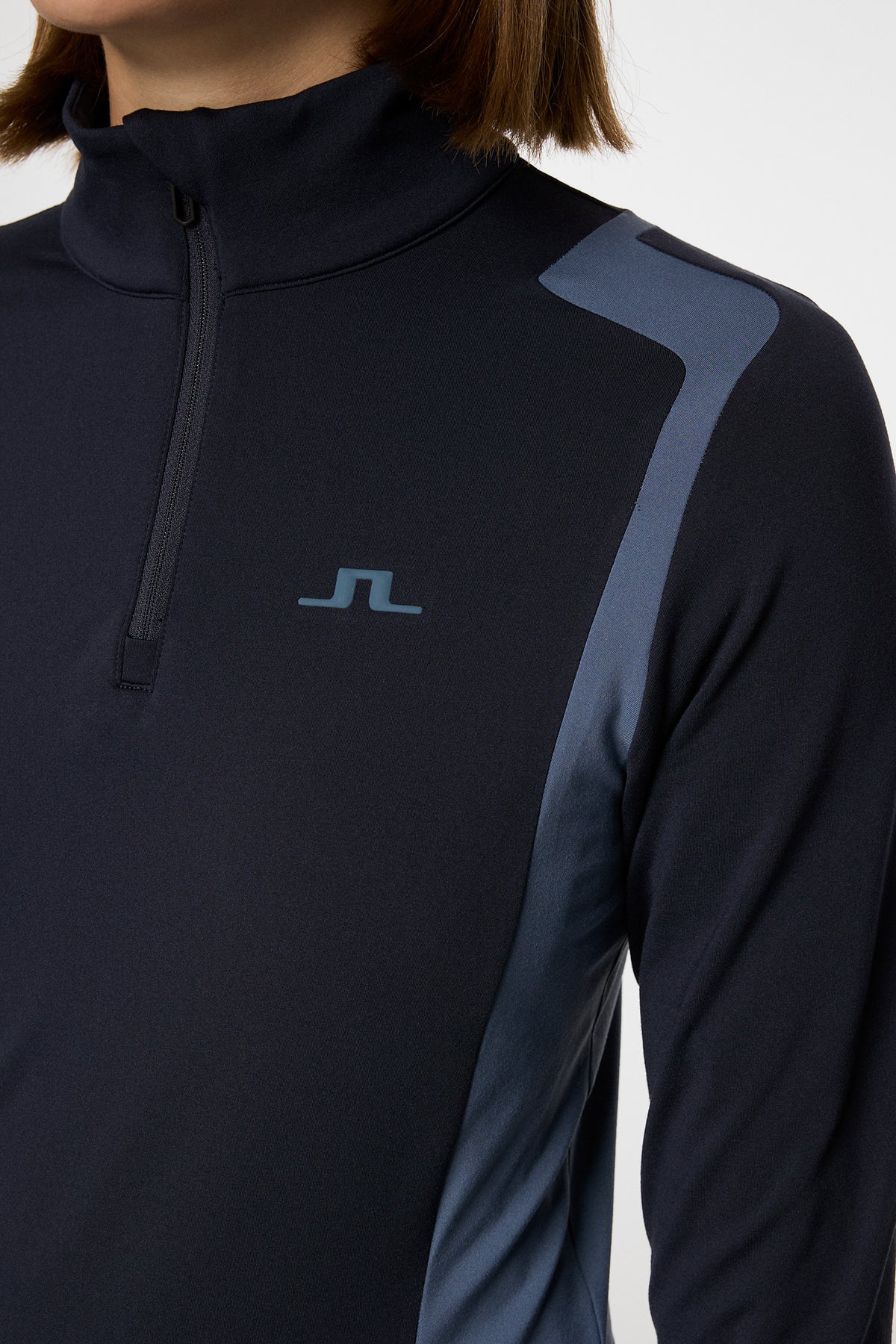 Mae Quarter Zip Mid Layer in JL Navy by J.Lindeberg