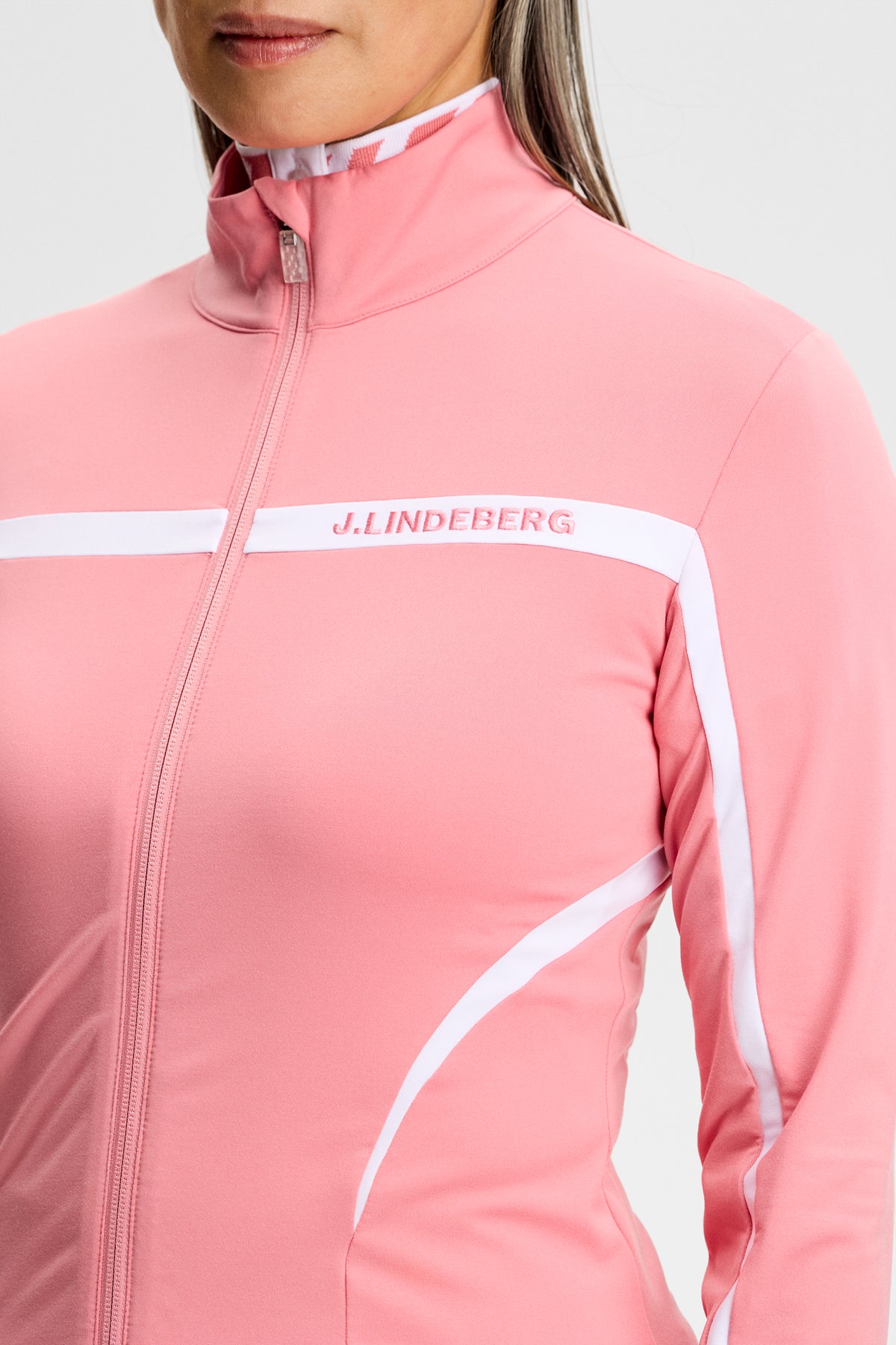 Janice Mid Layer in Flamingo Plume by J.Lindeberg