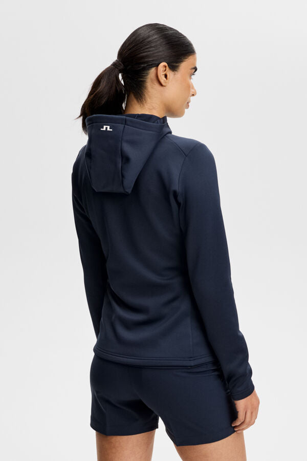 Aerielle Quarter Zip Hood / JL Navy