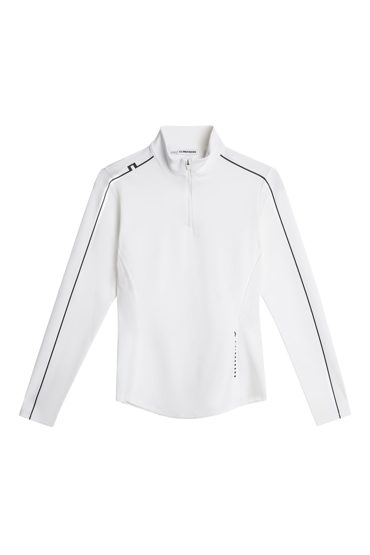 Adiola Quarter Zip Mid Layer in White by J.Lindeberg