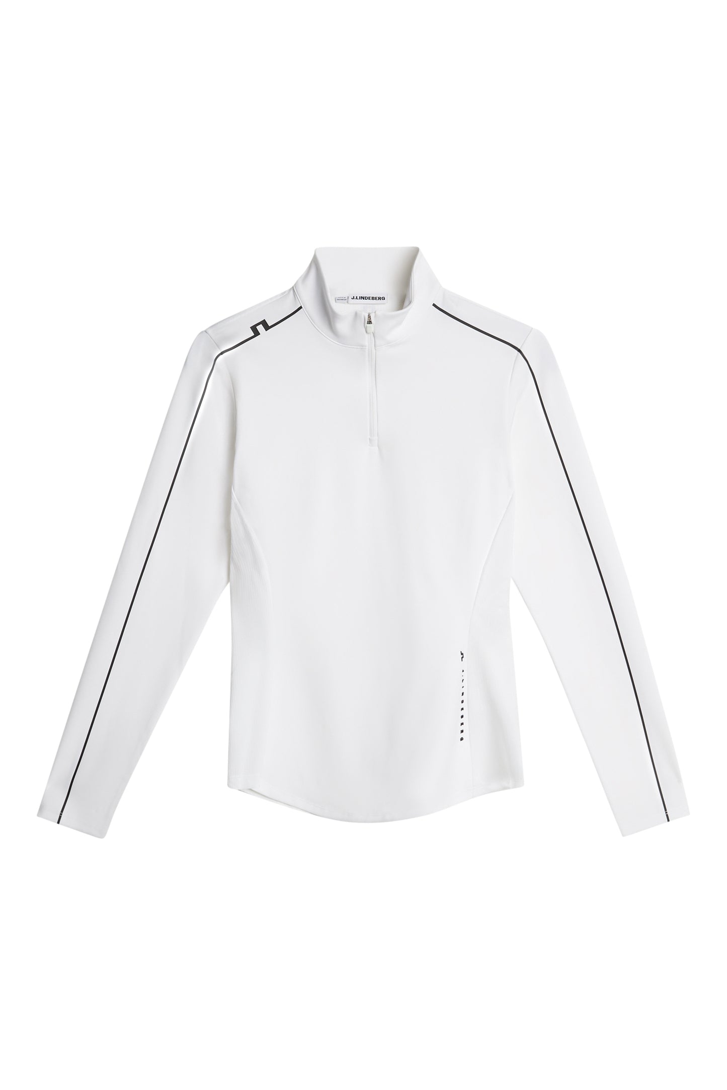 Adiola Quarter Zip Mid Layer in White by J.Lindeberg