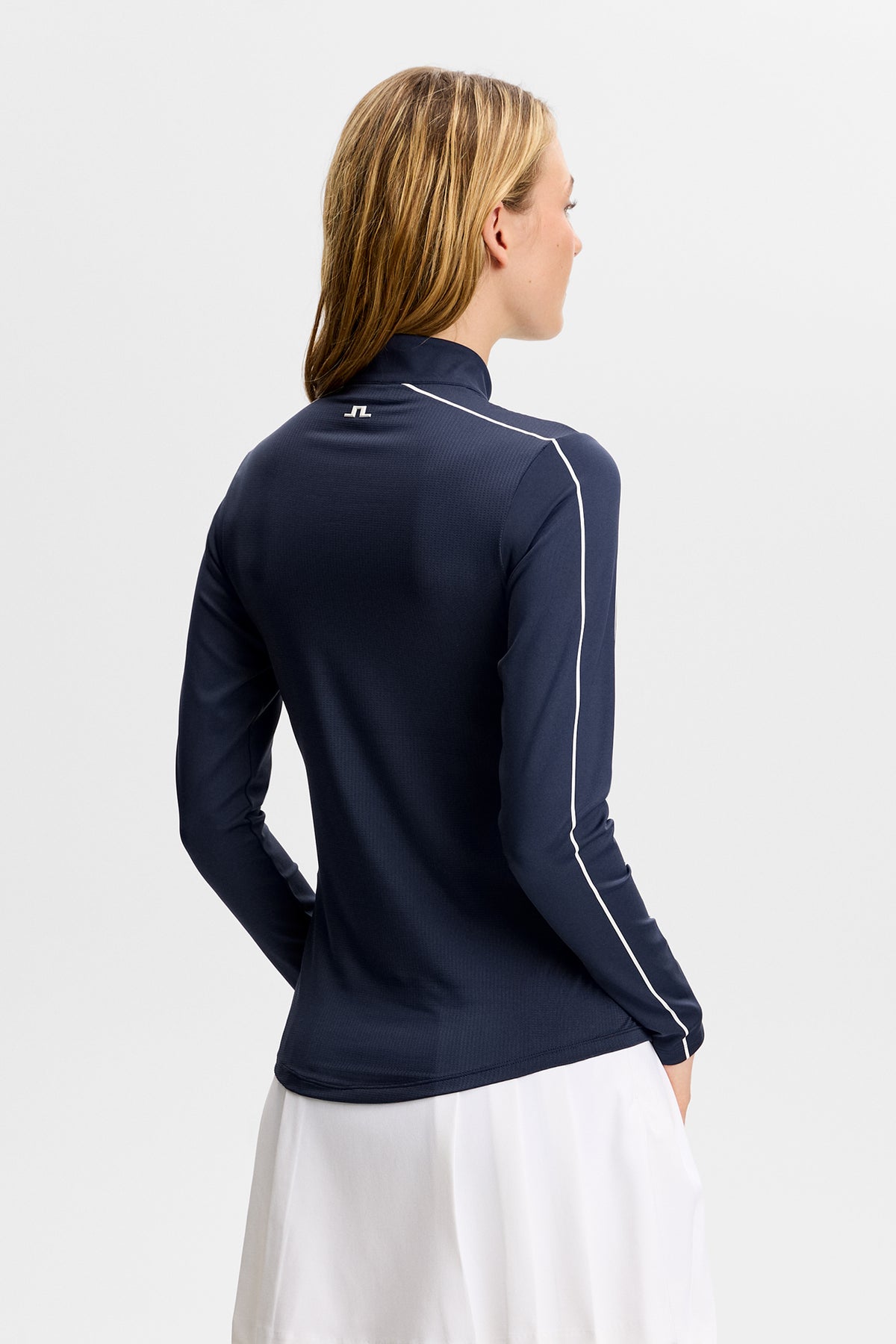 Adiola Quarter Zip Mid Layer in JL Navy by J.Lindeberg