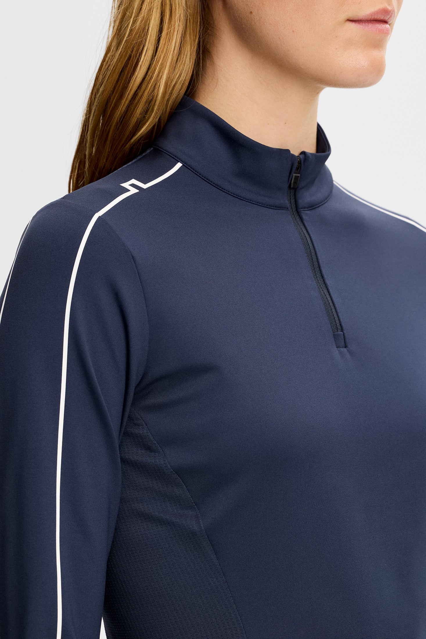 Adiola Quarter Zip Mid Layer / JL Navy | J.Lindeberg Official