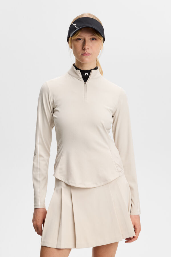 Adiola Quarter Zip Mid Layer / Moonbeam