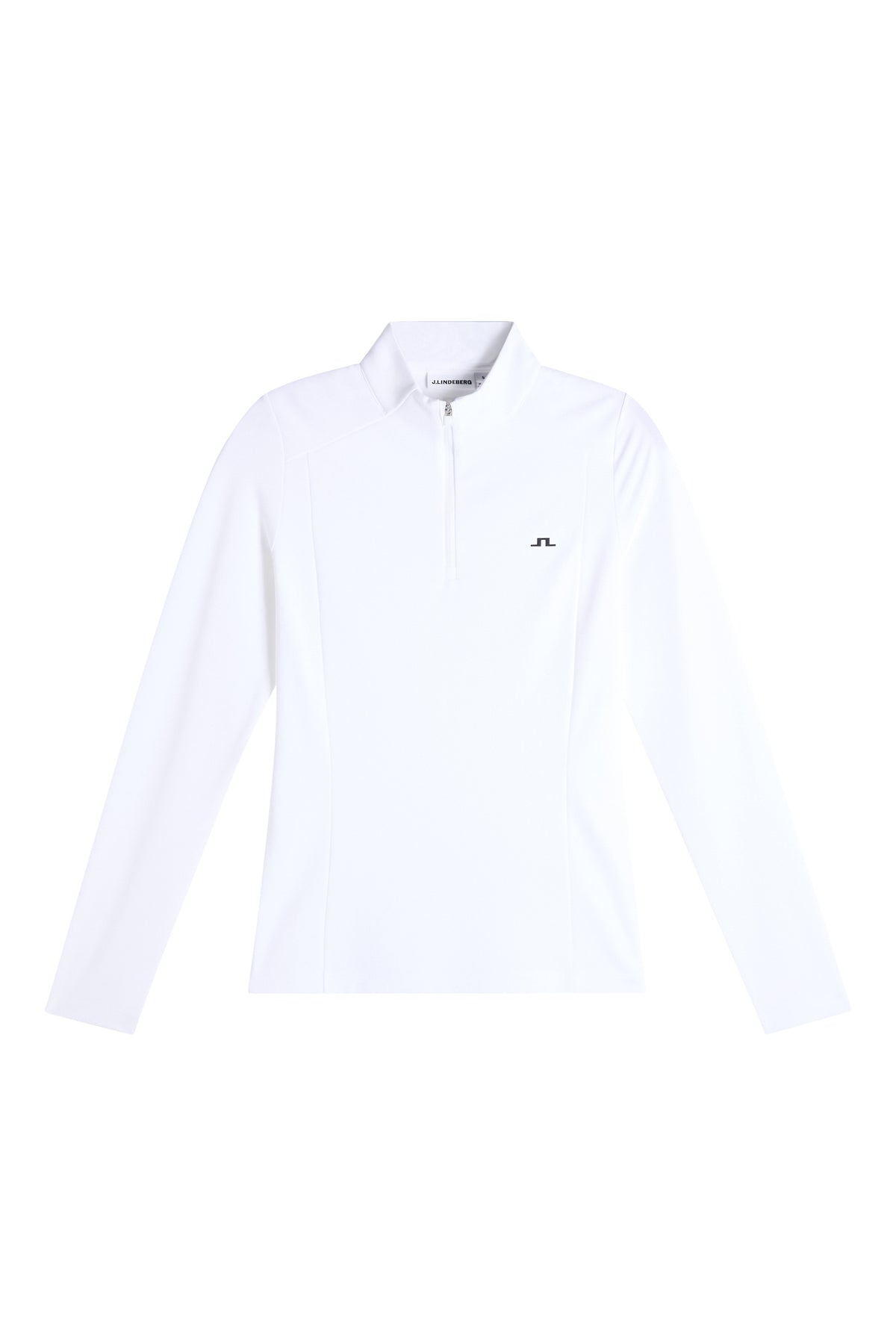 Cindy Quarter Zip Mid Layer in White by J.Lindeberg