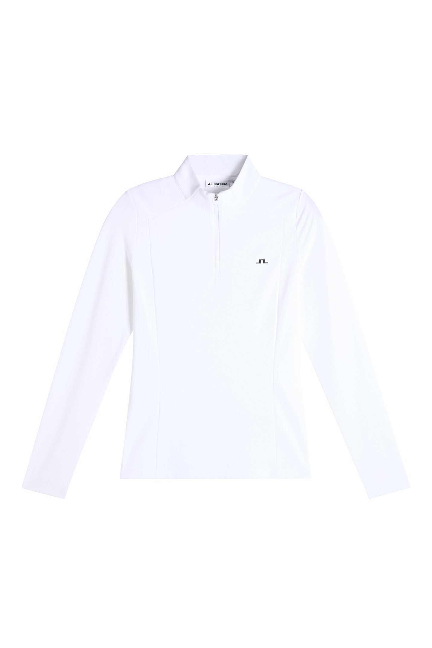 Cindy Quarter Zip Mid Layer in White by J.Lindeberg