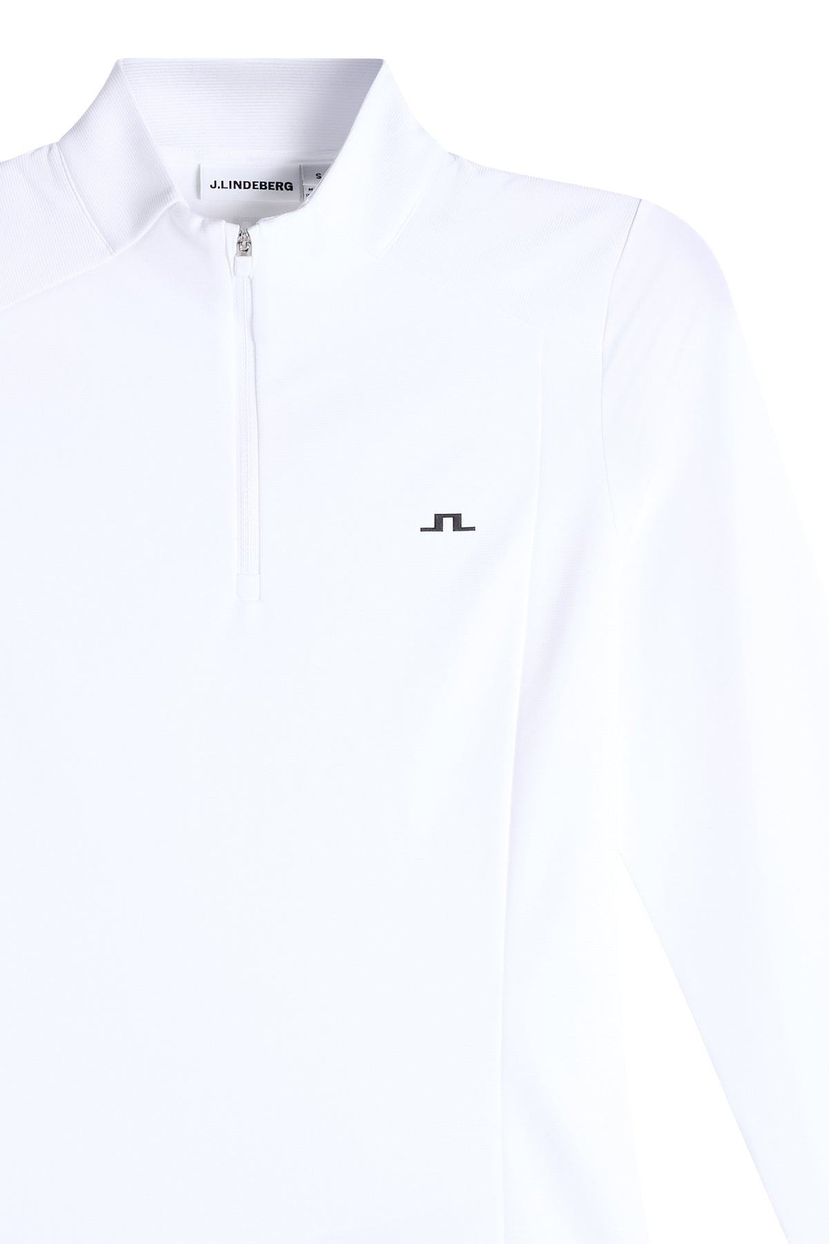 Cindy Quarter Zip Mid Layer in White by J.Lindeberg