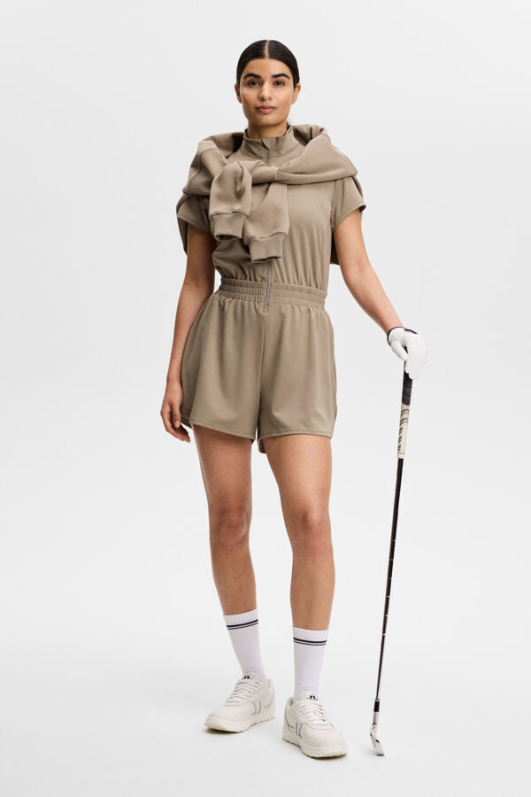 J.LINDEBERG ジェイリンドバーグ　セットアップ　フリル　レディース Kelly Jumpsuit / Brindle – J.LINDEBERG US