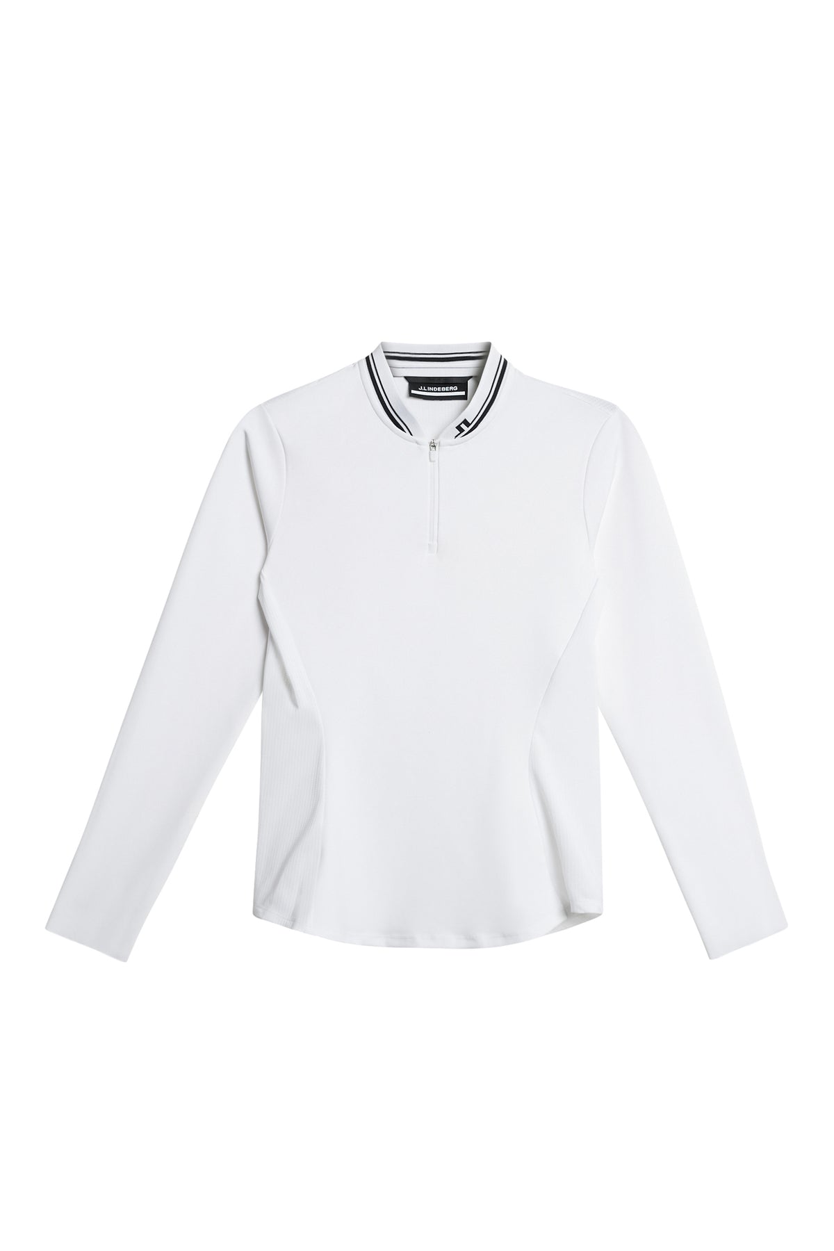 Harper Quarter Zip Mid Layer in White by J.Lindeberg