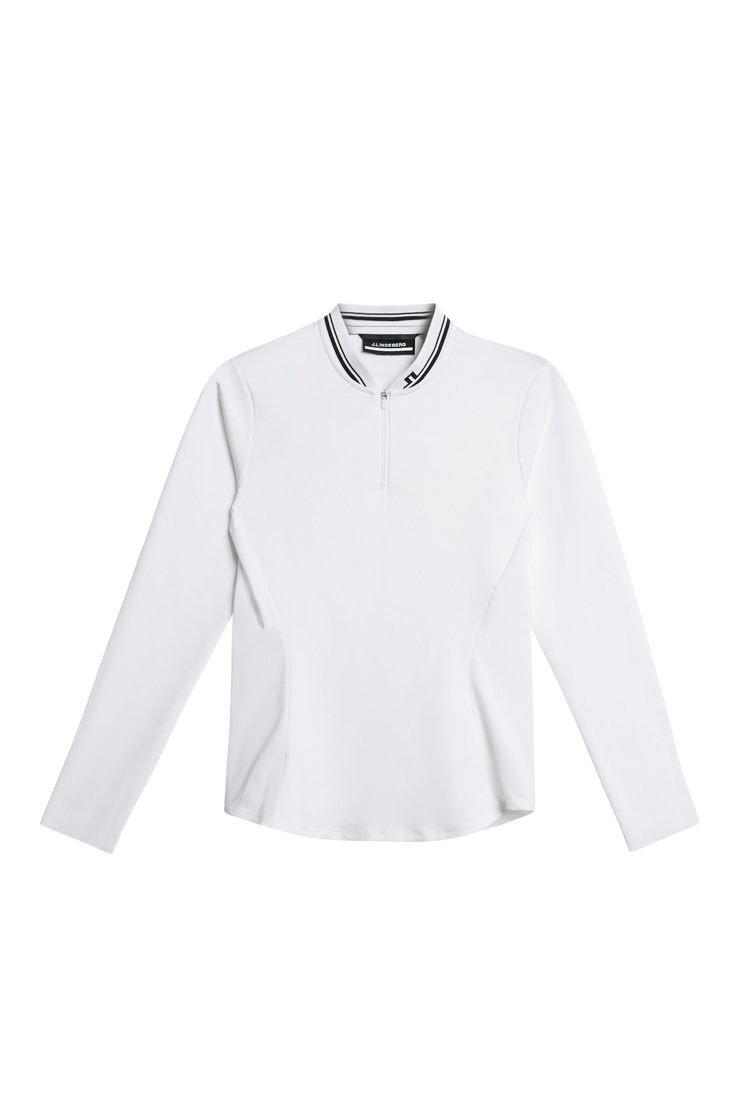 Harper Quarter Zip Mid Layer in White by J.Lindeberg