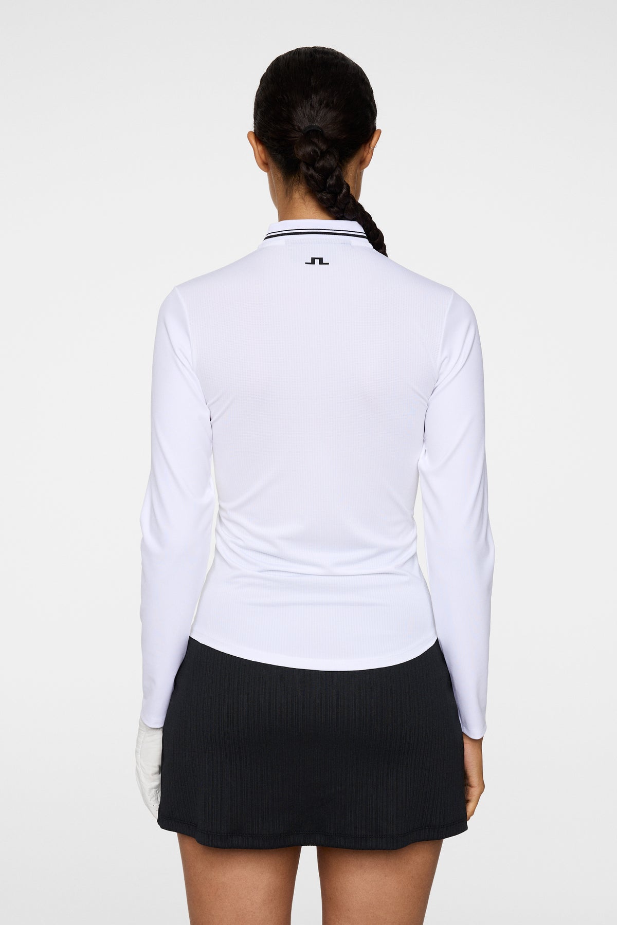 Harper Quarter Zip Mid Layer in White by J.Lindeberg