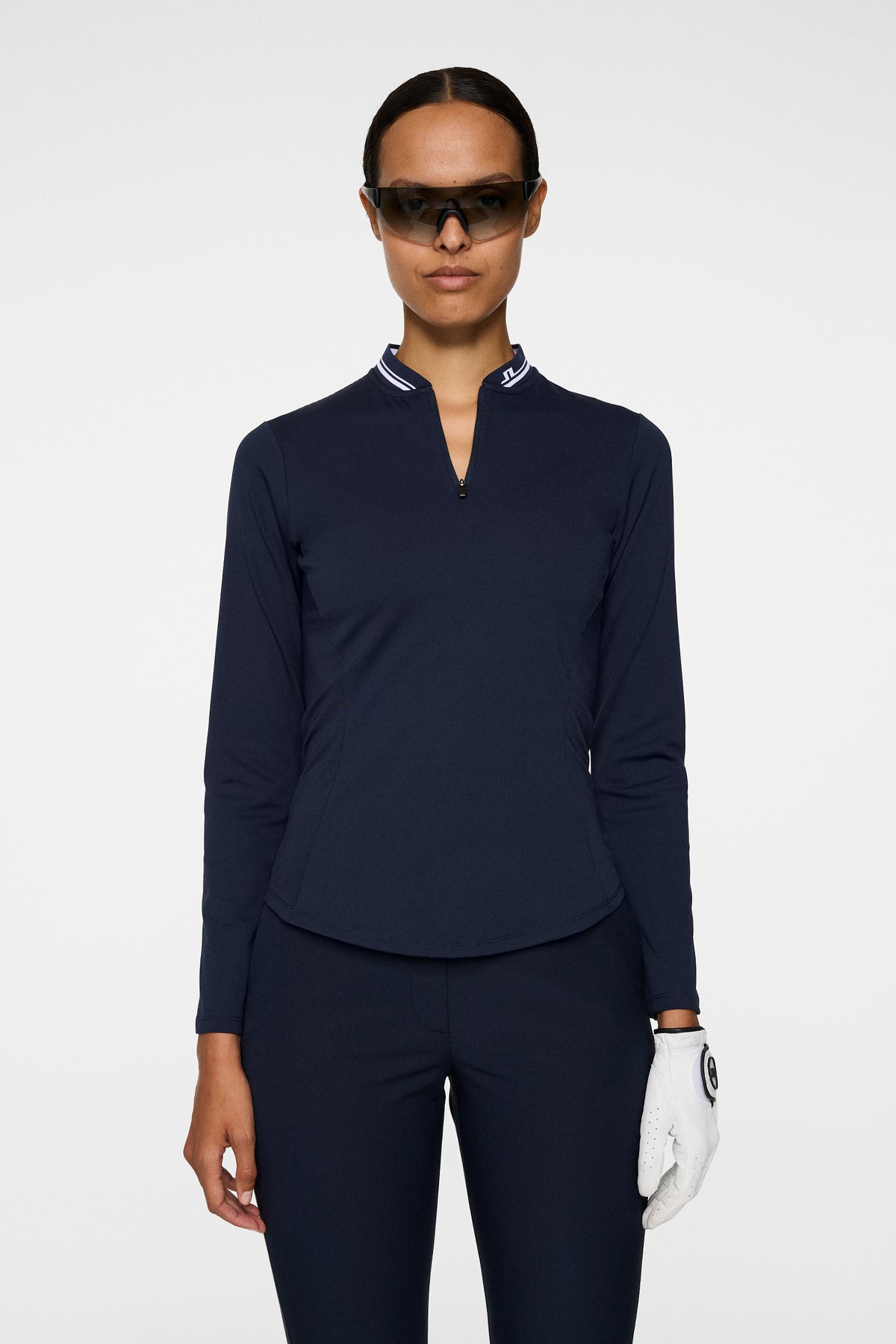 Harper Quarter Zip Mid Layer in JL Navy by J.Lindeberg