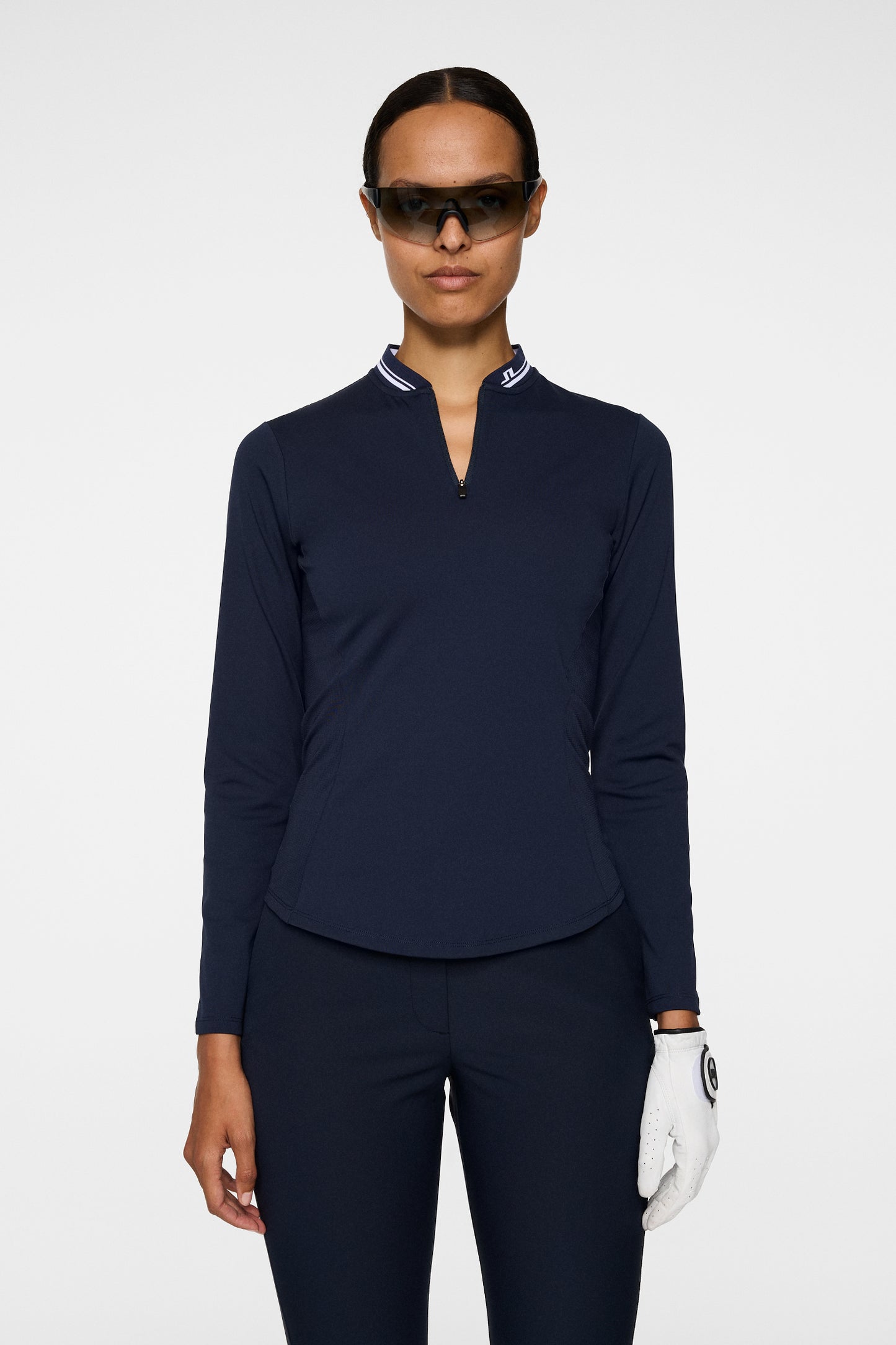 Harper Quarter Zip Mid Layer in JL Navy by J.Lindeberg