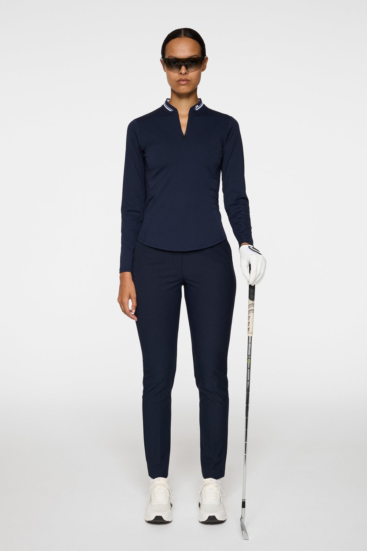Harper Quarter Zip Mid Layer in JL Navy by J.Lindeberg