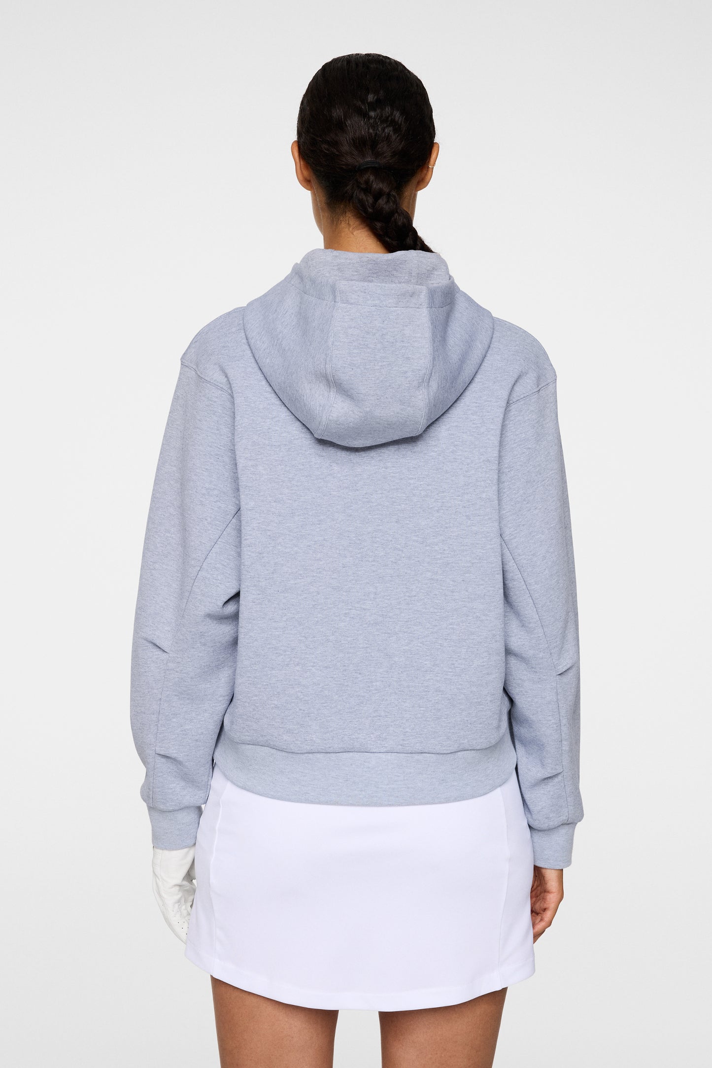 Sandie Hoodie in Medium Grey Melange by J.Lindeberg