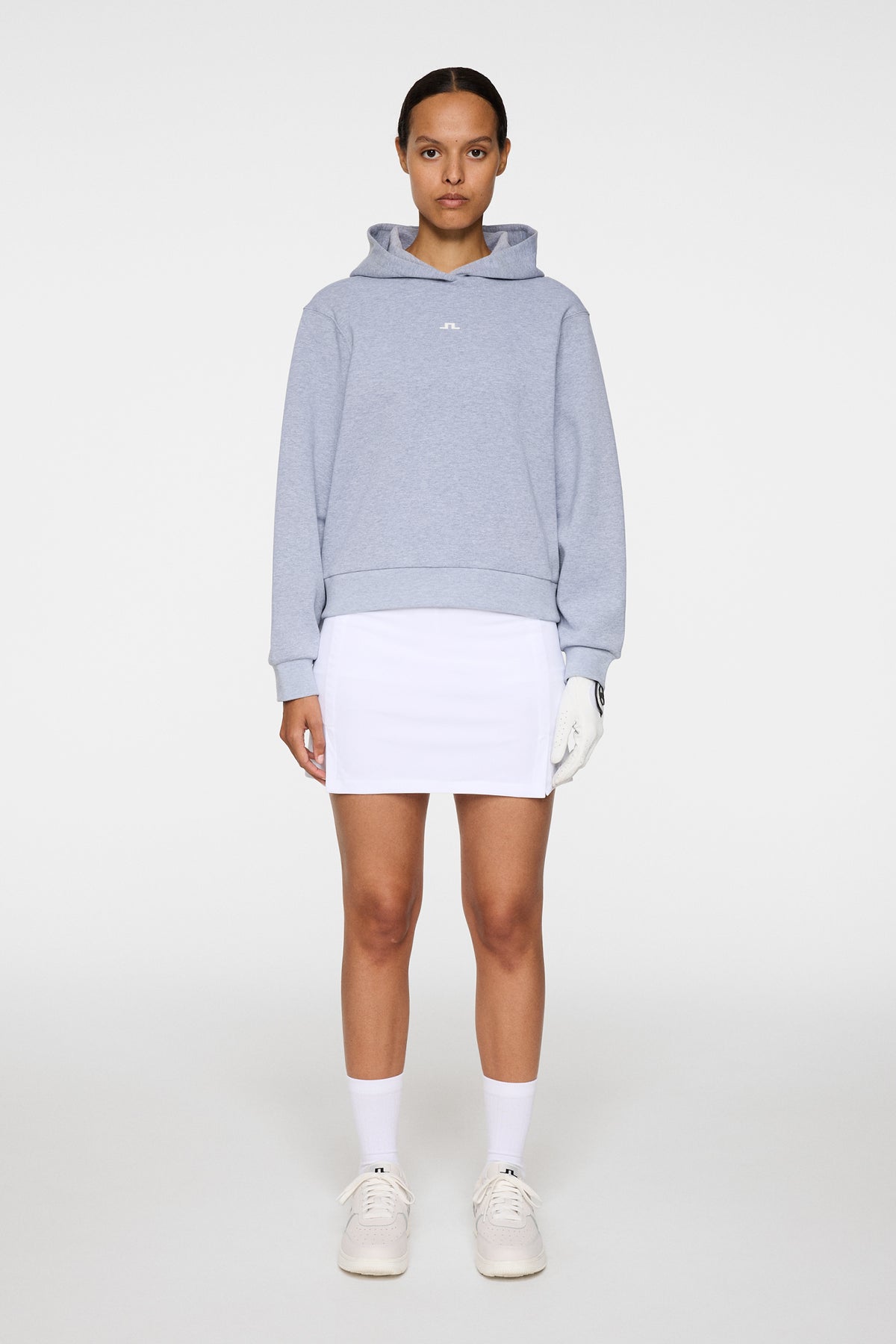 Sandie Hoodie in Medium Grey Melange by J.Lindeberg