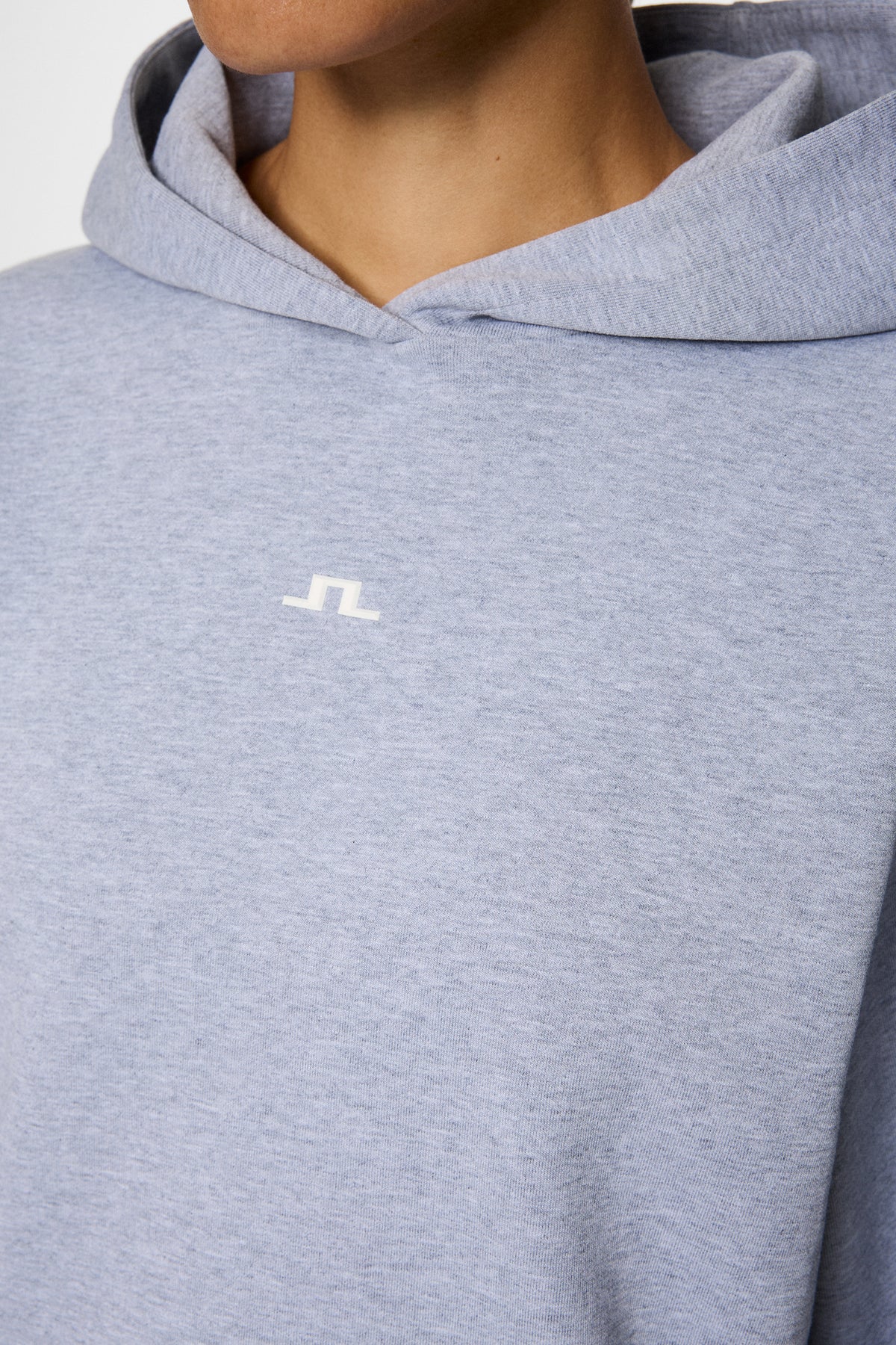 Sandie Hoodie in Medium Grey Melange by J.Lindeberg