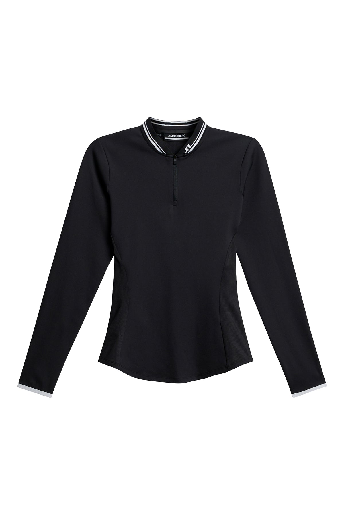 Harper Quarter Zip Mid Layer in Black by J.Lindeberg